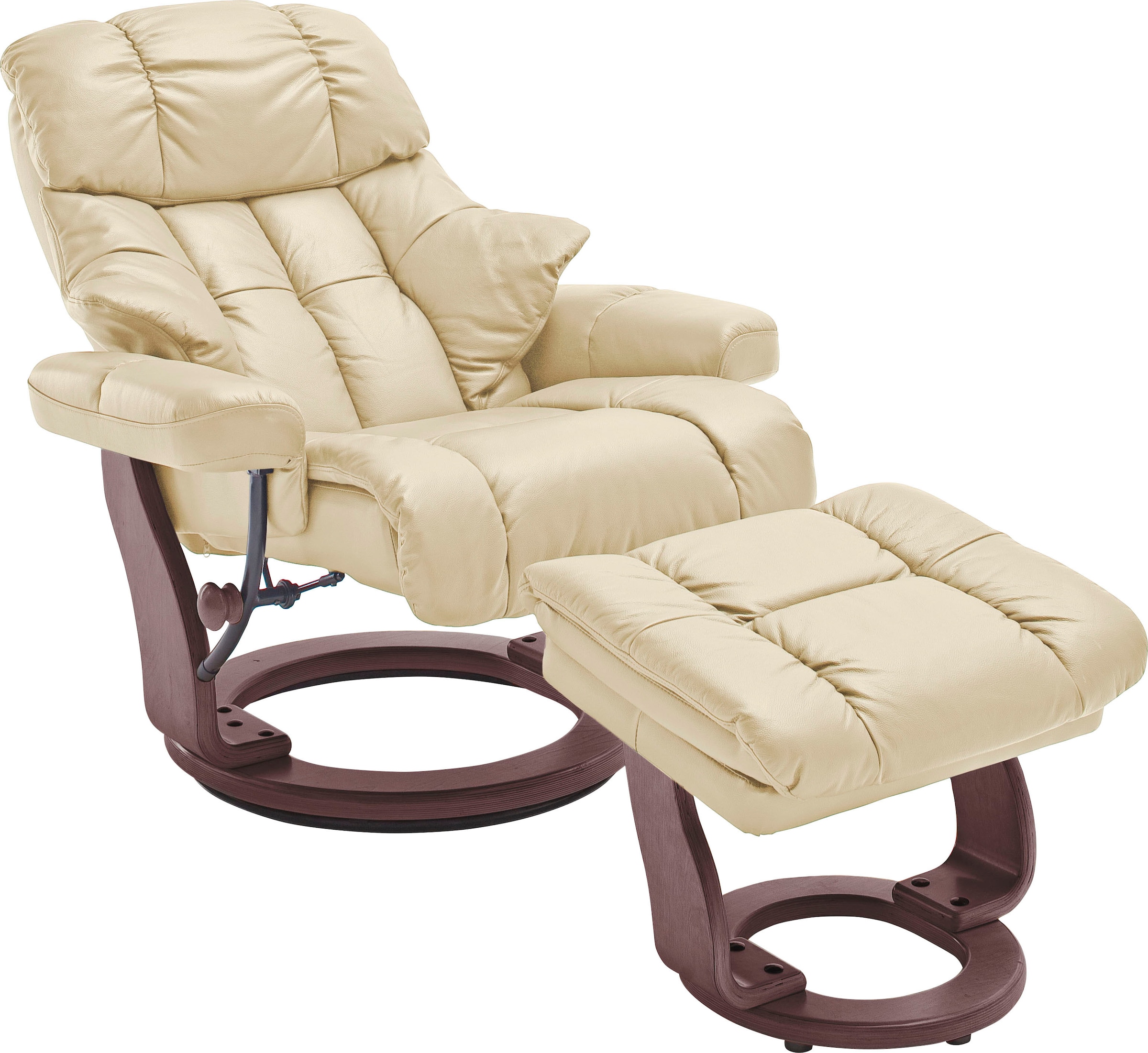 MCA furniture Relaxsessel »Calgary«, Fernsehsessel XXL 360°drehbar inkl. Hocker, belastbar bis 180 kg