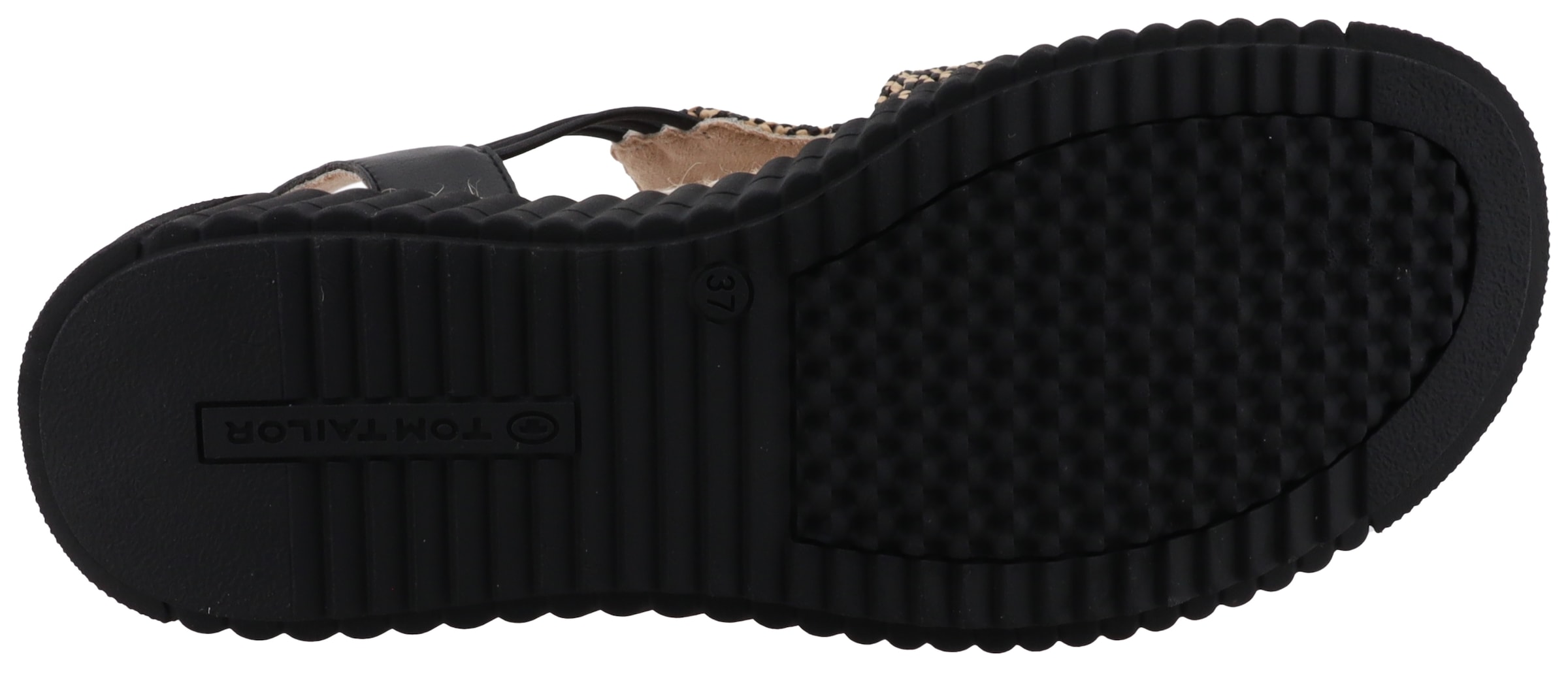 TOM TAILOR Sandalette, Sandale, Riemchensandalette in sommerlicher Flechtoptik