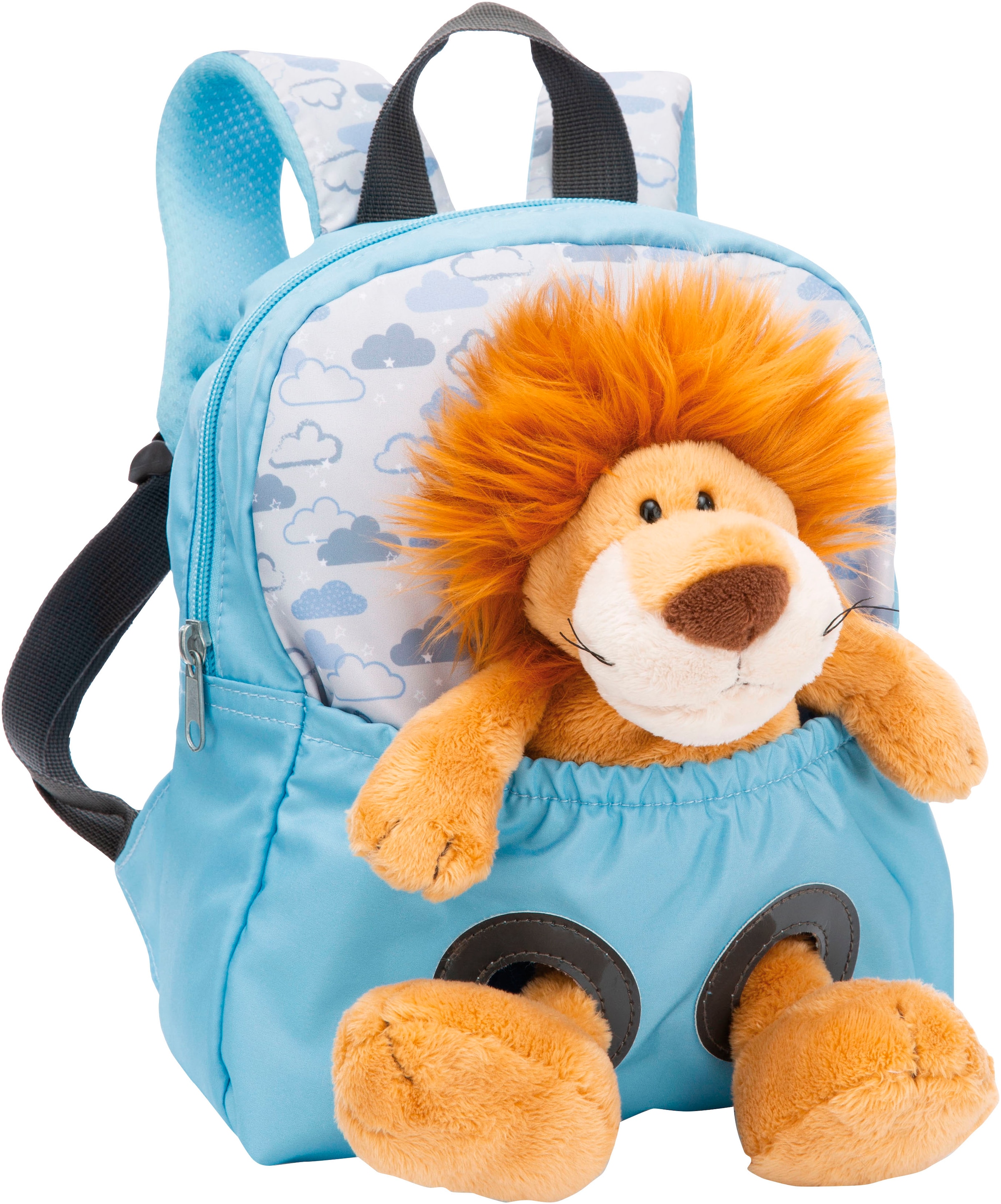 Kinderrucksack »Travel Friends, Rucksack mit Plüsch Löwe, 25 cm«