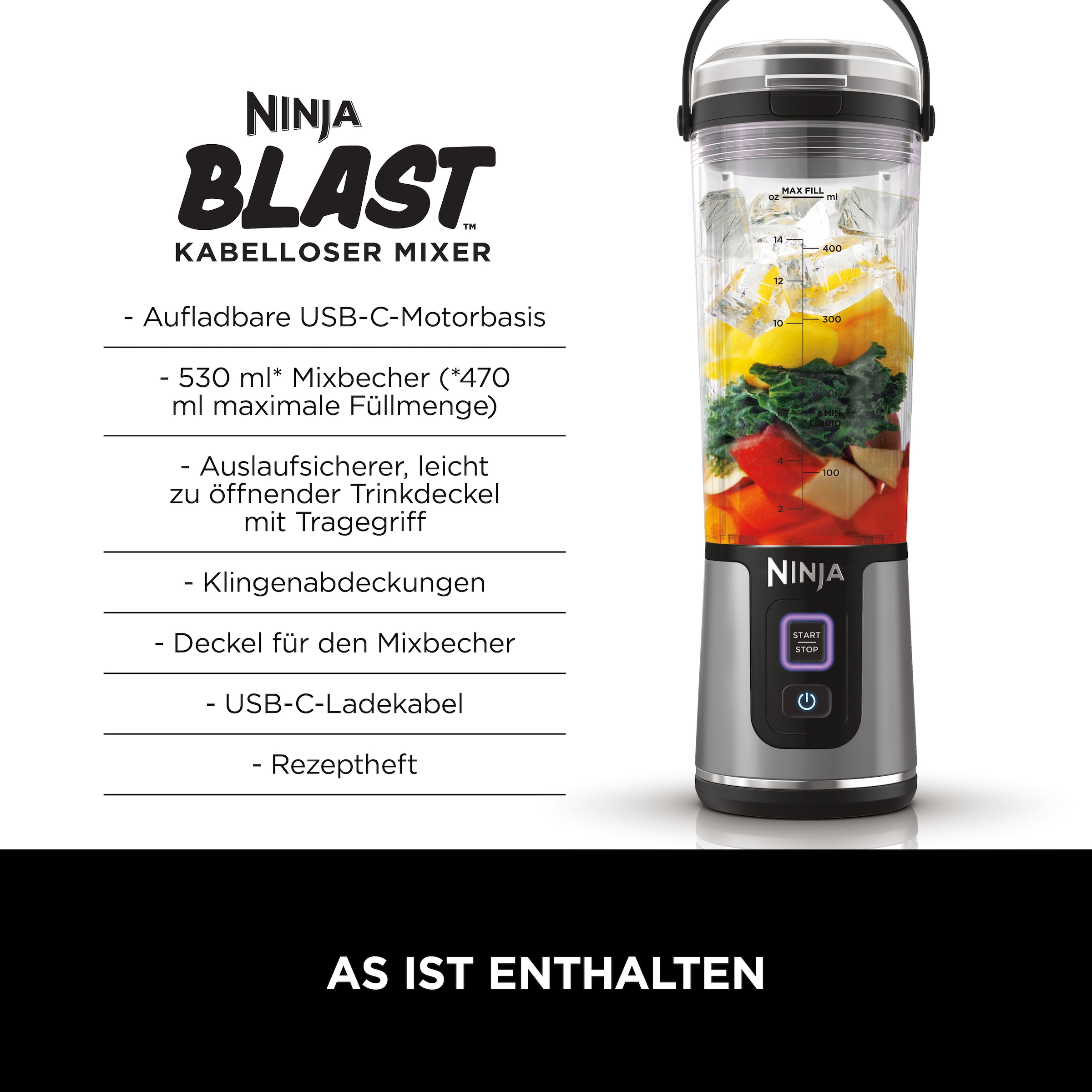 NINJA Standmixer »BC151EUBK«