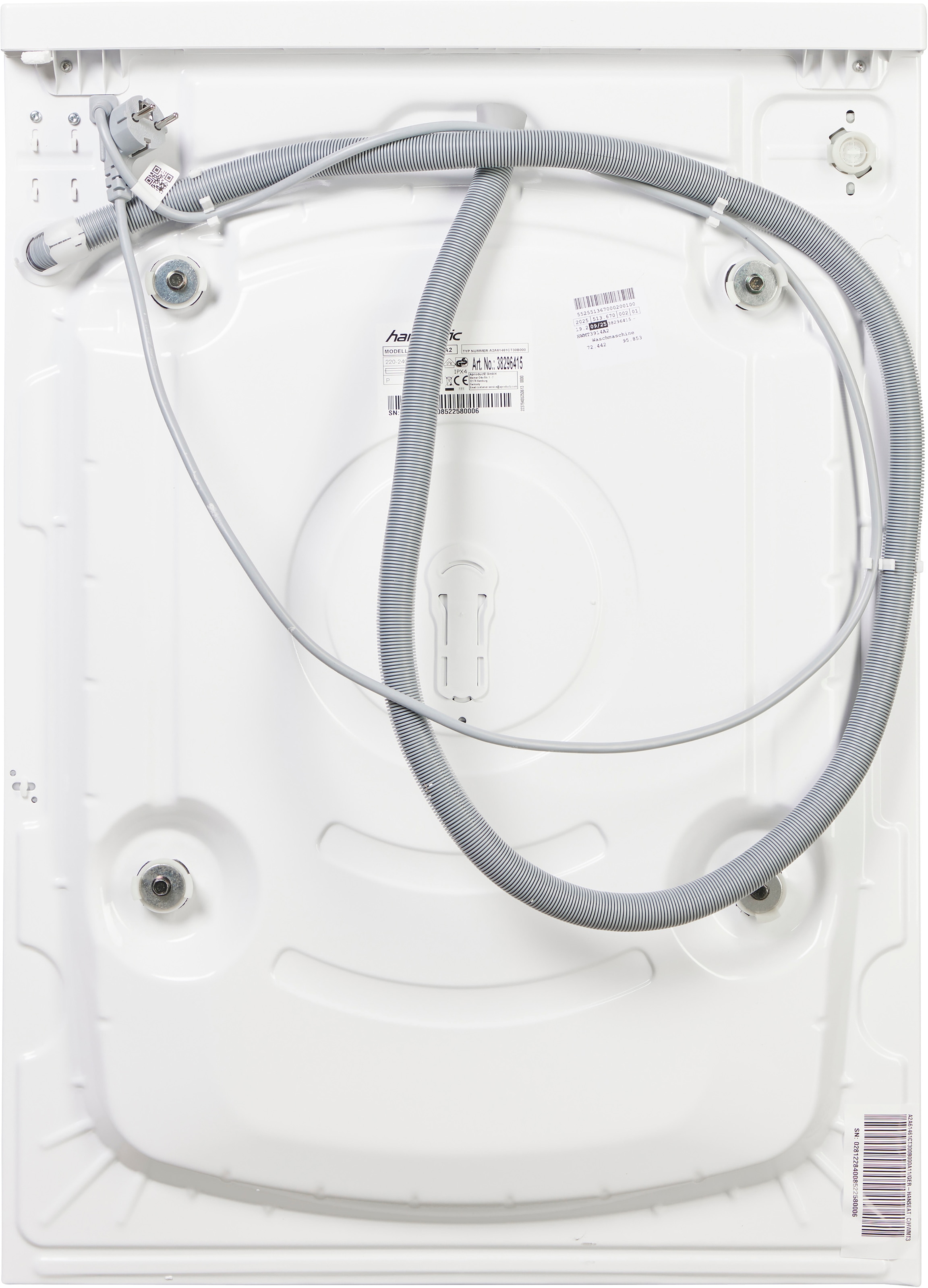 Hanseatic Waschmaschine »HWMT3914A2«, 9 kg, 1400 U/min