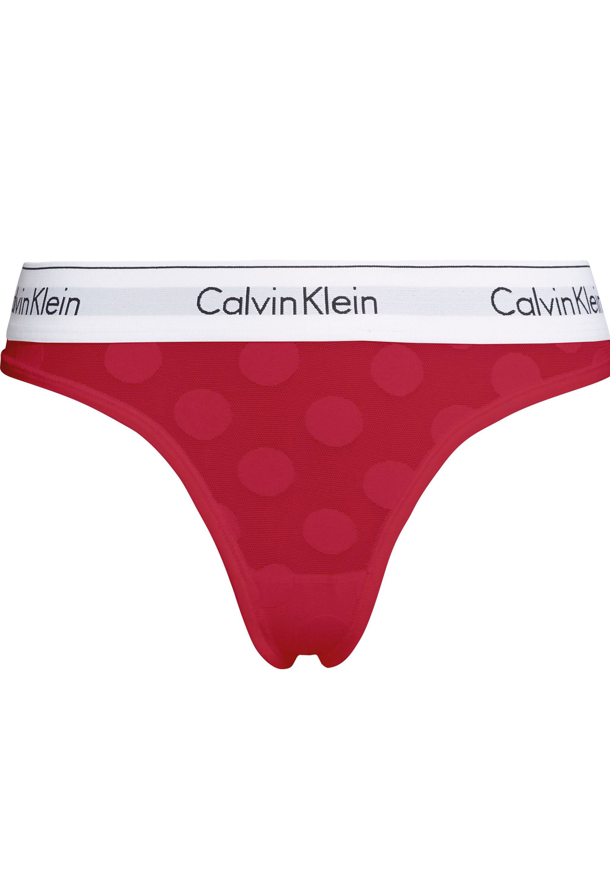 Calvin Klein T-String ♕ mit »THONG«, elastischem Bund bei