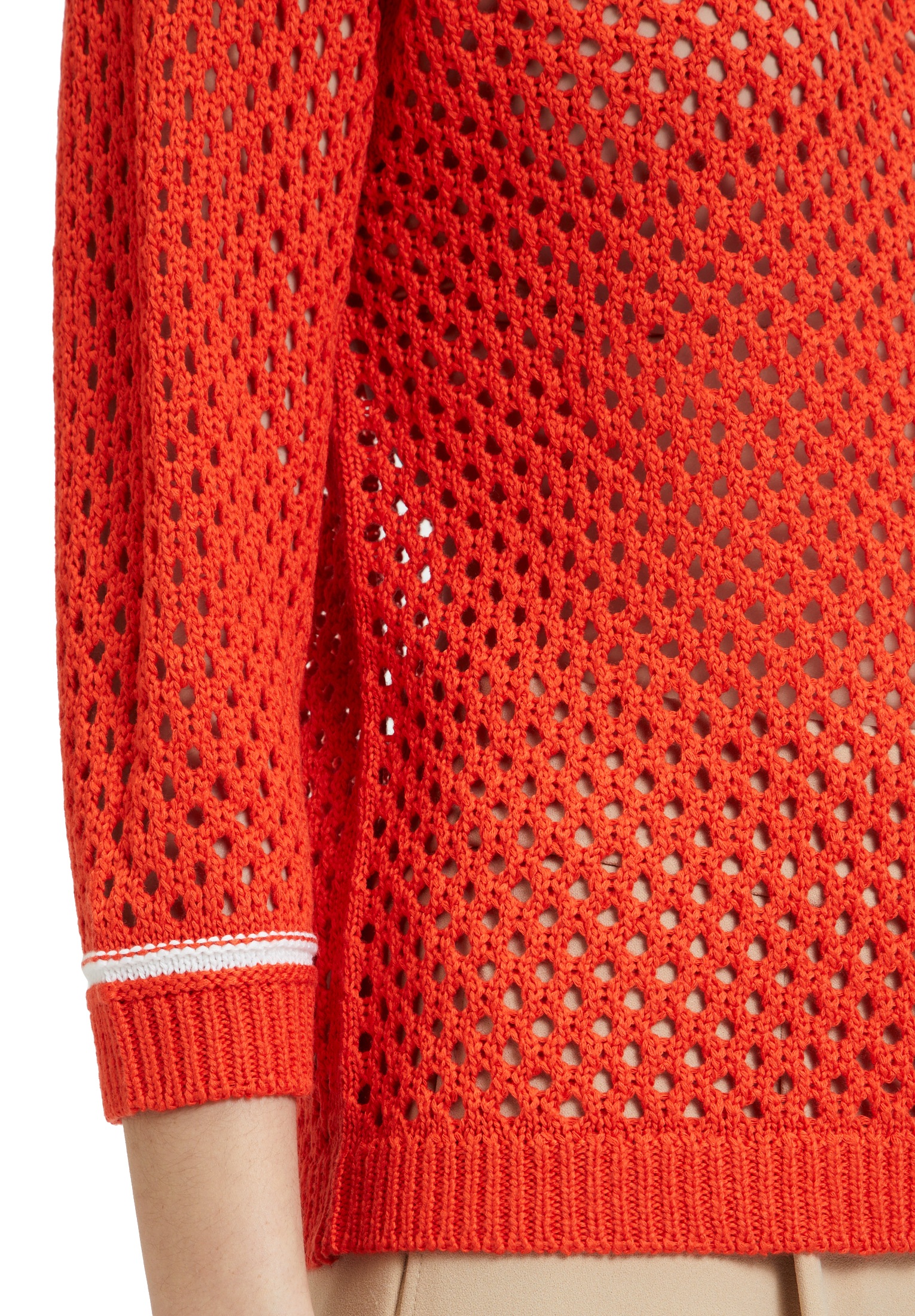 Betty Barclay Rundhalspullover »Lochstrick-Pullover mit Strickdetails«