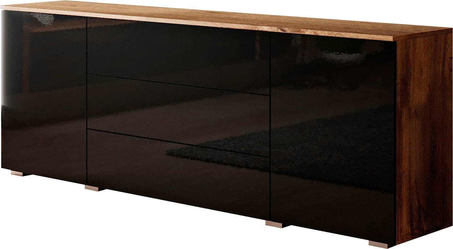 INOSIGN Sideboard »PARIS«, (1 St.), Moderne 150cm breite grifflose Kommode, vielseitig einsetzbar