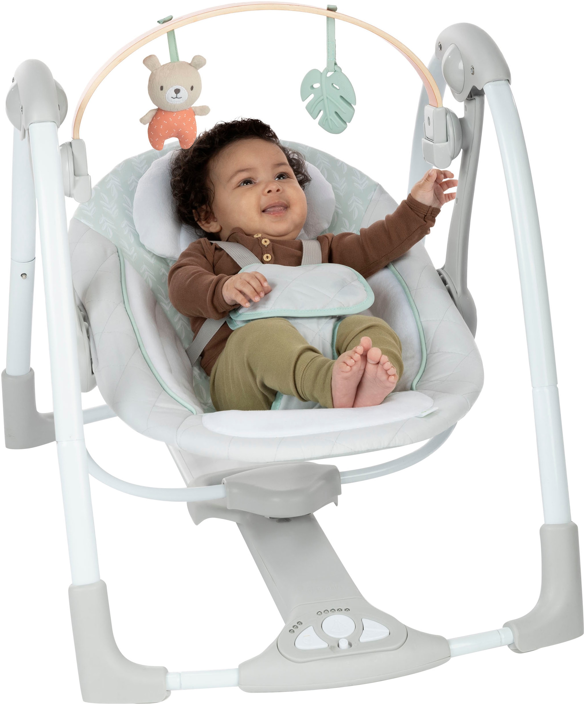 ingenuity Babywippe »Cozy Spot Swing 'n Go Portable Swing« bis 9 kg mit Sound-Effekt