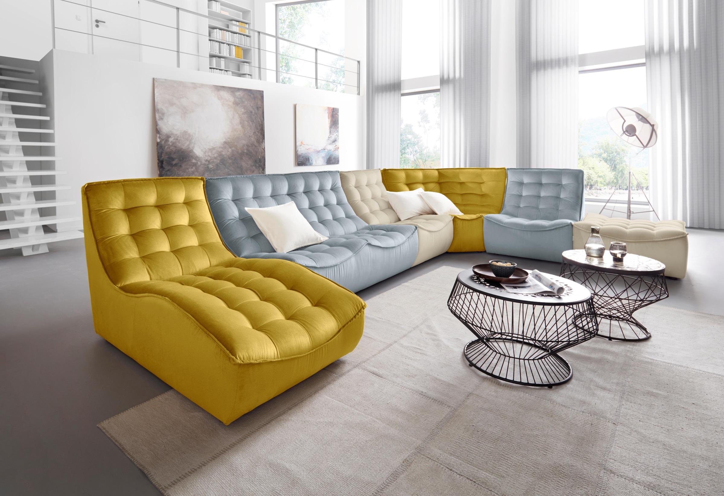 CALIA ITALIA 2-Sitzer »Banjo, italienisches Doppelsofa, als 2-Sitzer oder als Modulsofa«, Design und Komfort im Einklang