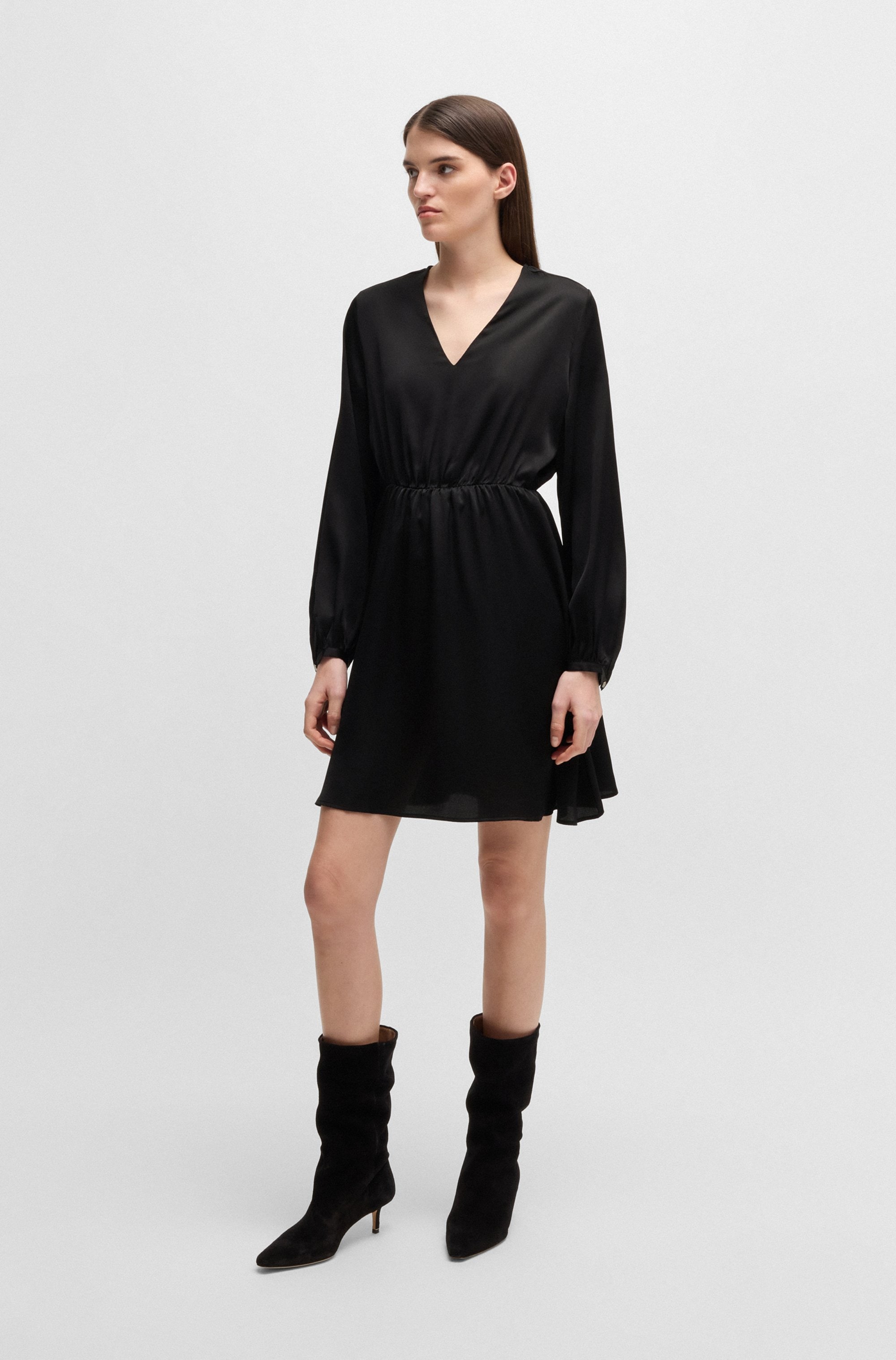 BOSS ORANGE Blusenkleid »Doria Premium Damenmode«, in A-Linien Form