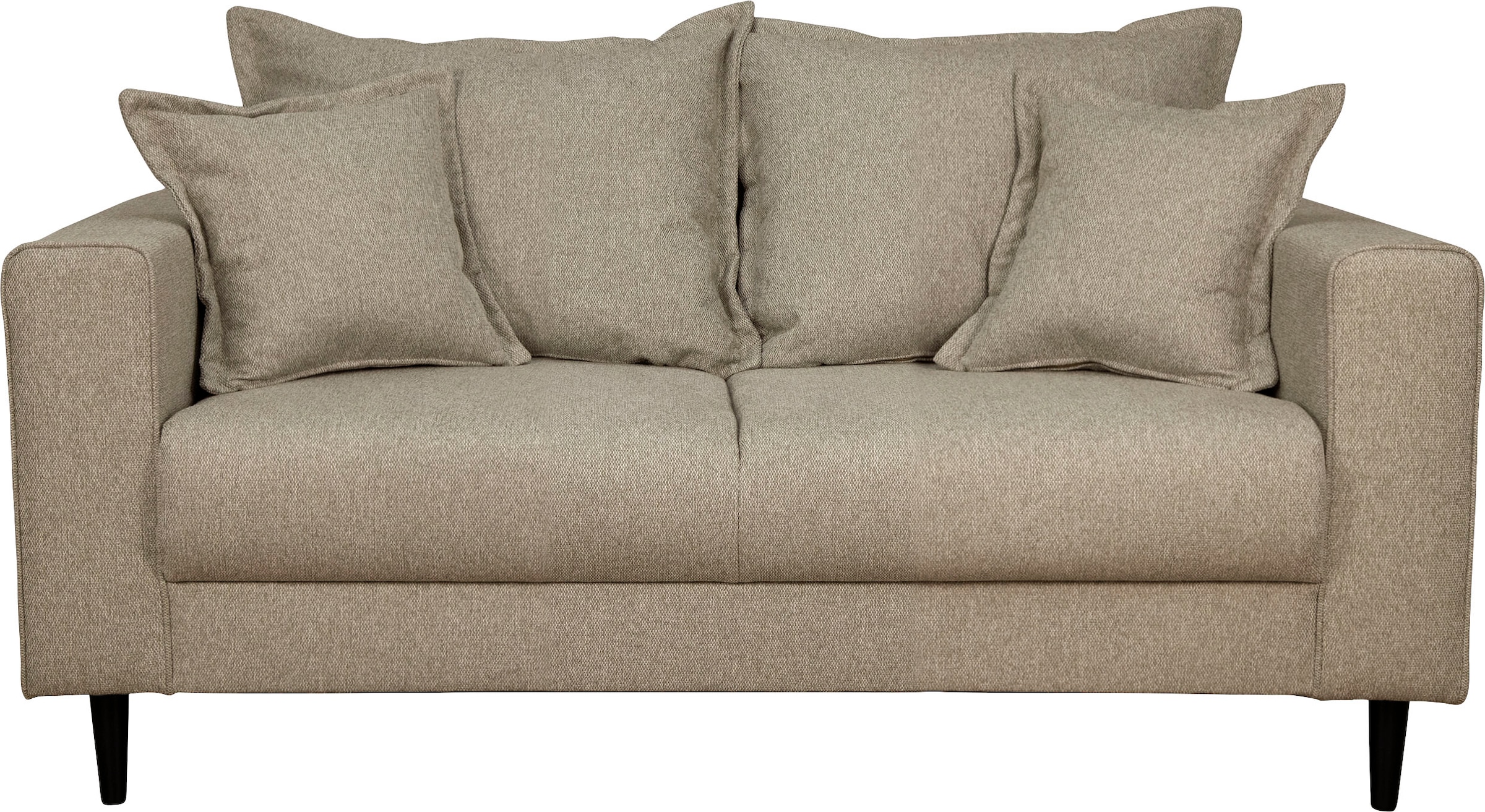 Home affaire 2-Sitzer »VEYRAS, hoher Sitzkomfort, Maße B/T/H: 162/84/76 cm«, mit Wellenunterfederung, incl. Rückenkissen und Zierkissen