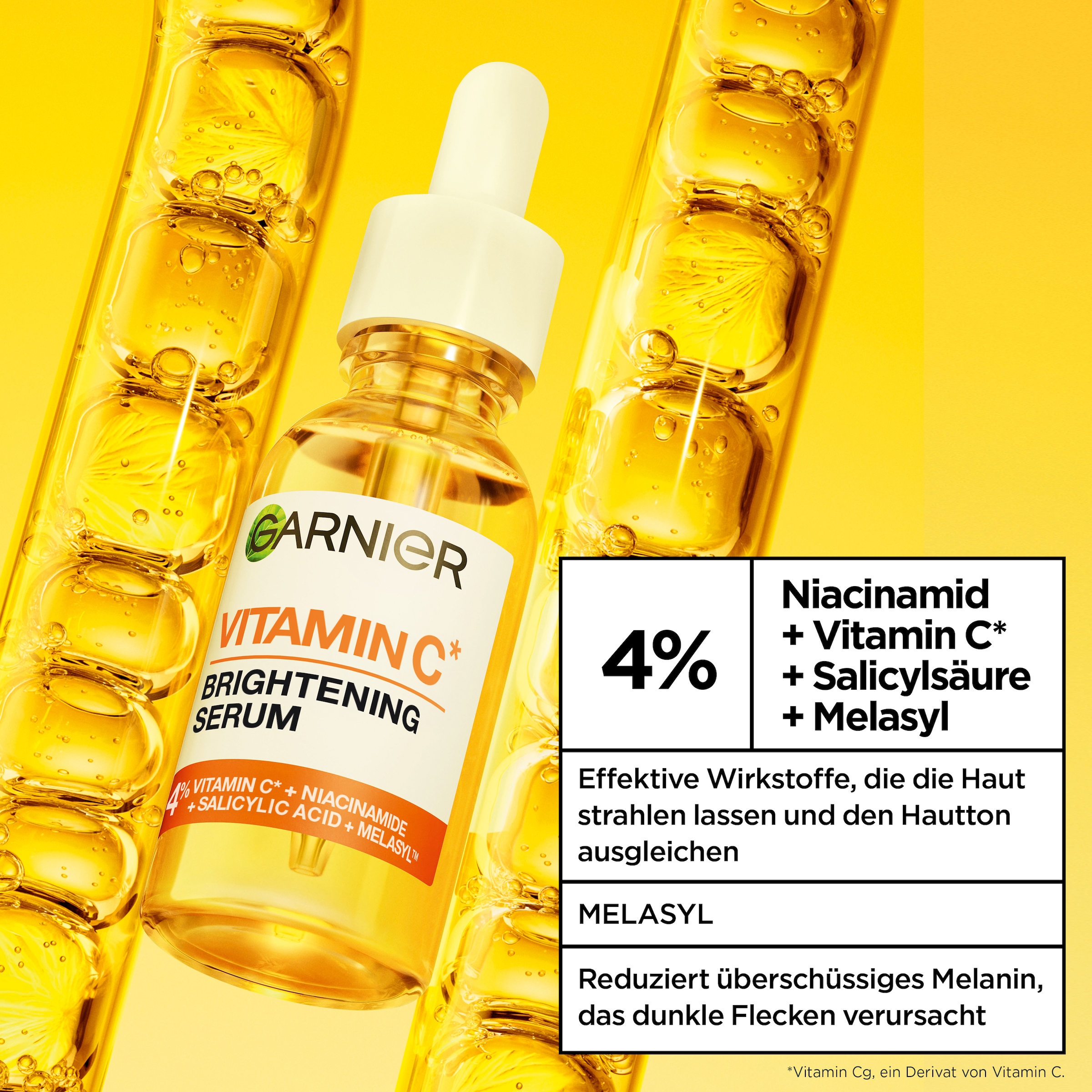 GARNIER Gesichtsserum »SKIN ACTIVE VITAMIN C« mit Vitamin C Derivat