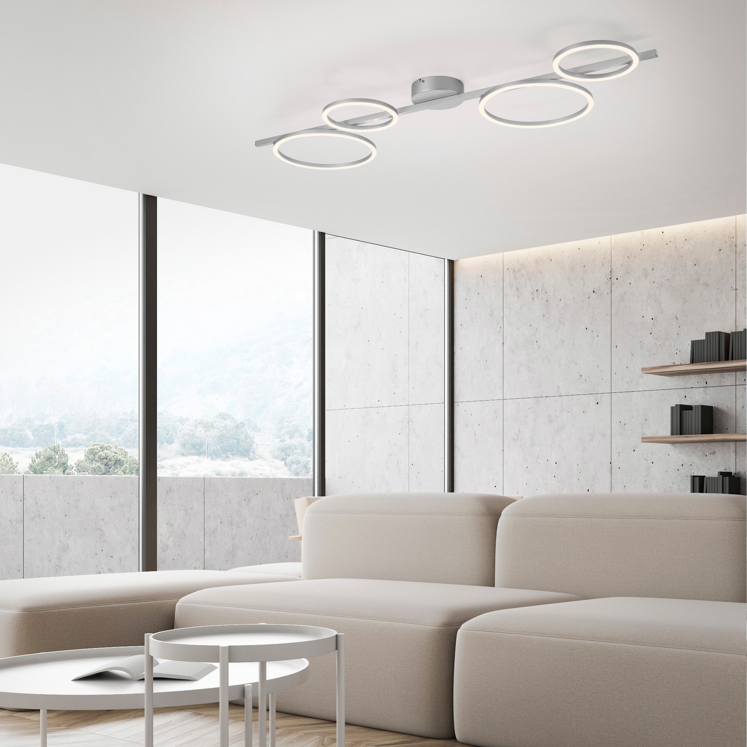 JUST LIGHT Deckenleuchte »MINI RITUS« LED-Board 1 Stk. Warmweiß LED, dimmbar, Switchmo, Memory, nach Trennung vom Netz