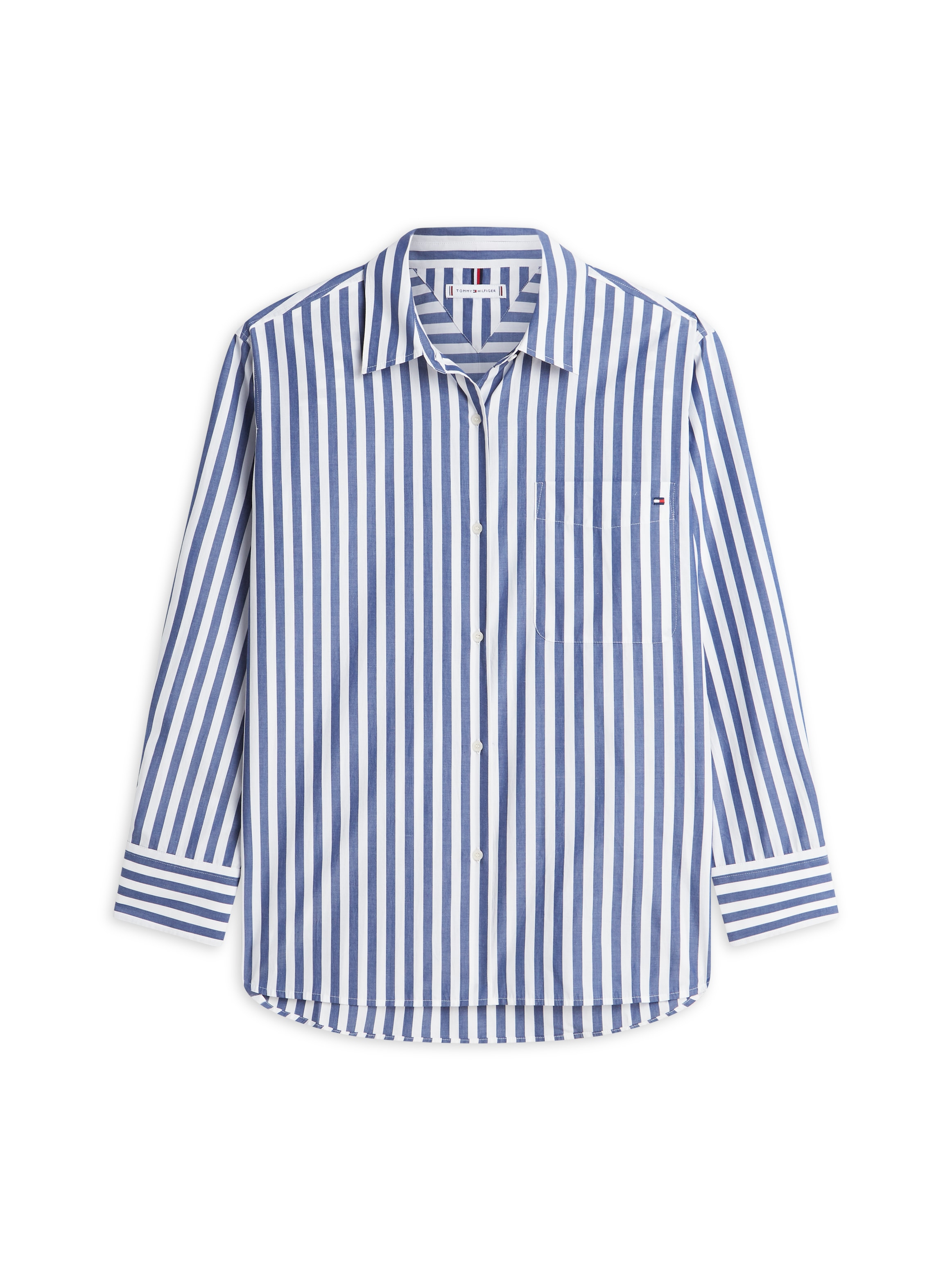 Tommy Hilfiger Langarmbluse »ESS POPLIN EASY FIT SHIRT« Baumwolle