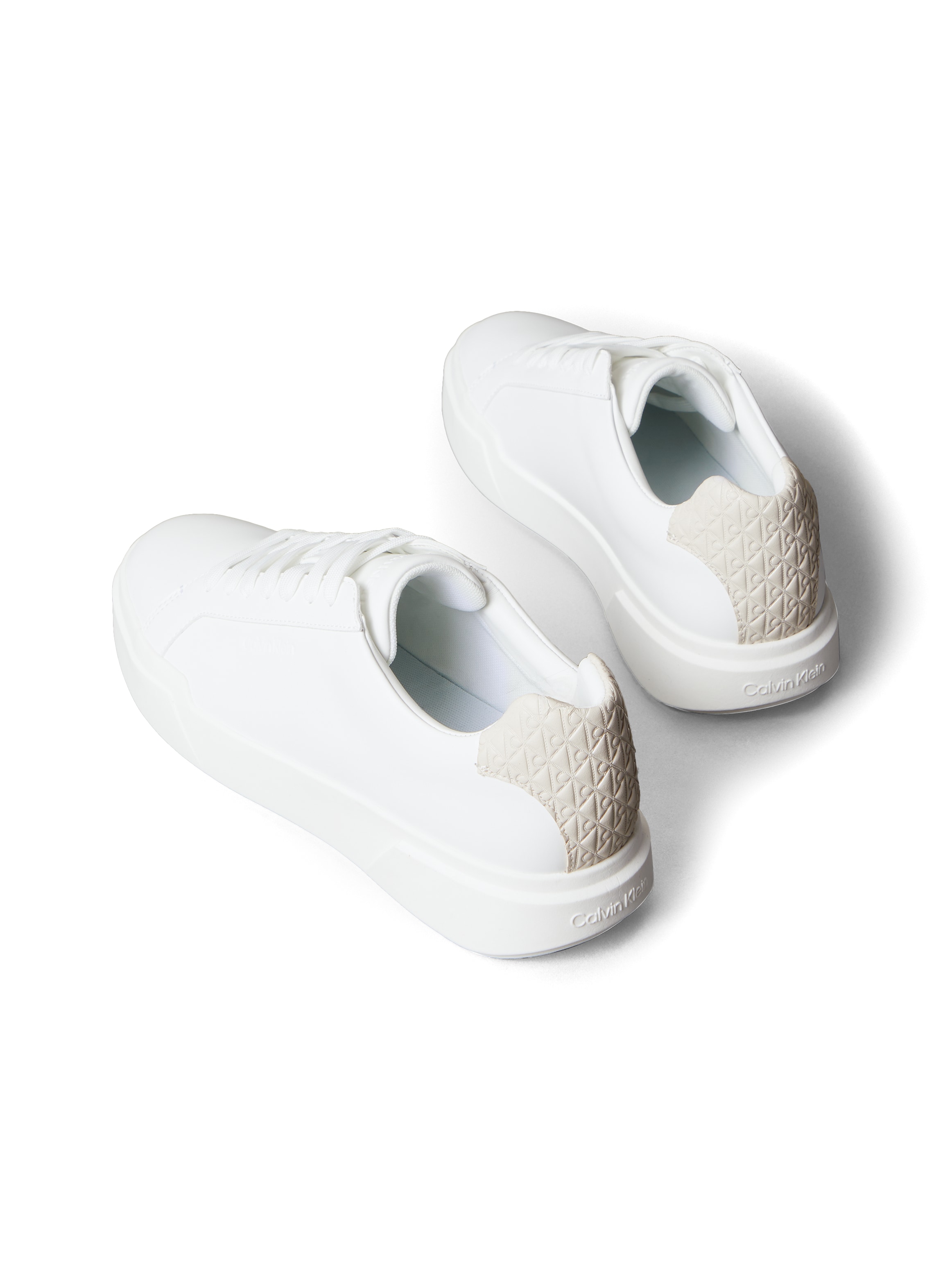 Calvin Klein Sneaker »CHUNKY CUPSOLE LACEUP LTH BT AOP«  Halbschuh, Freizeitschuh, Schnürschuh mit geprägtem Fersenbereich