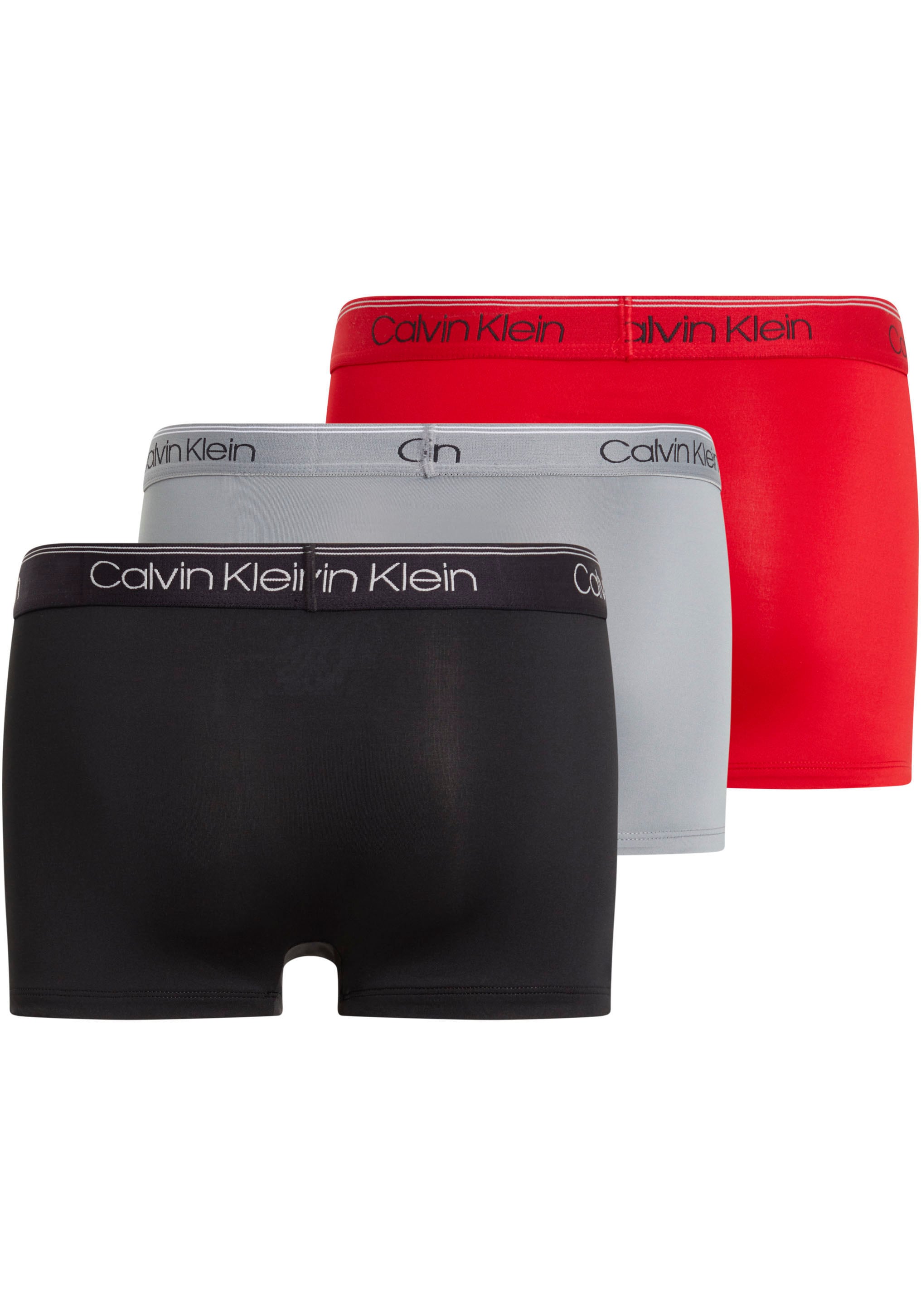 Calvin Klein Underwear Trunk »LOW RISE TRUNK 3PK«, (Packung, 3 St., 3er), mit Logo-Stretchbund