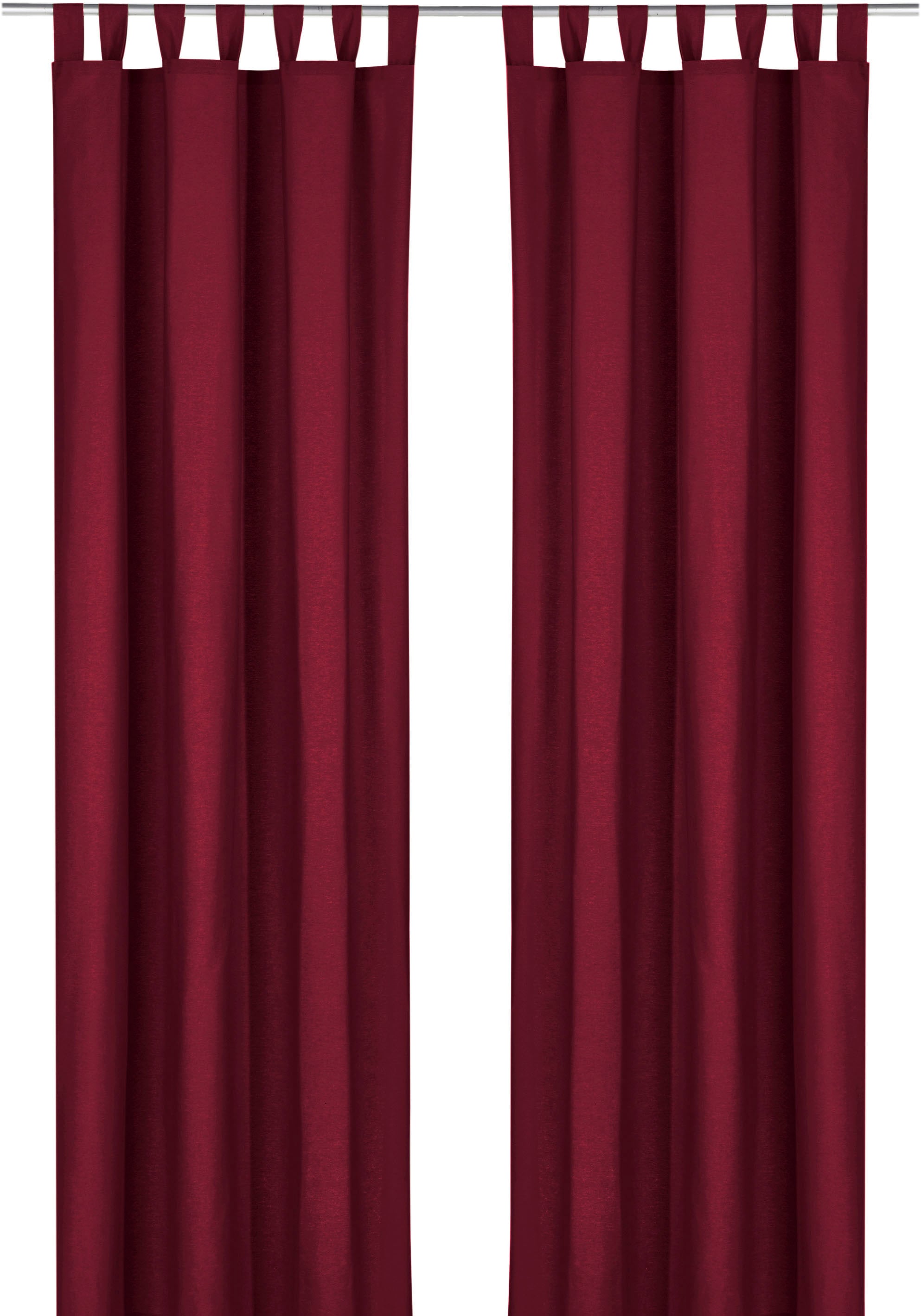 Weckbrodt Vorhang »Sento«, (1 St.), Baumwolle, blickdicht, matte Struktur, unifarben, Gardine, Store