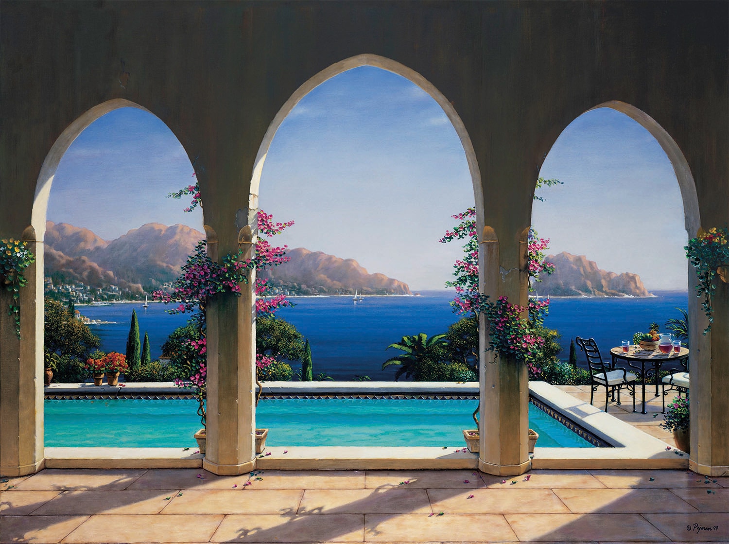 Papermoon, Fototapete »Arches« glatt, bunt, Vlies, B/L: 2 m x 1,49 m - Bahnen: 4 Stk., bunt