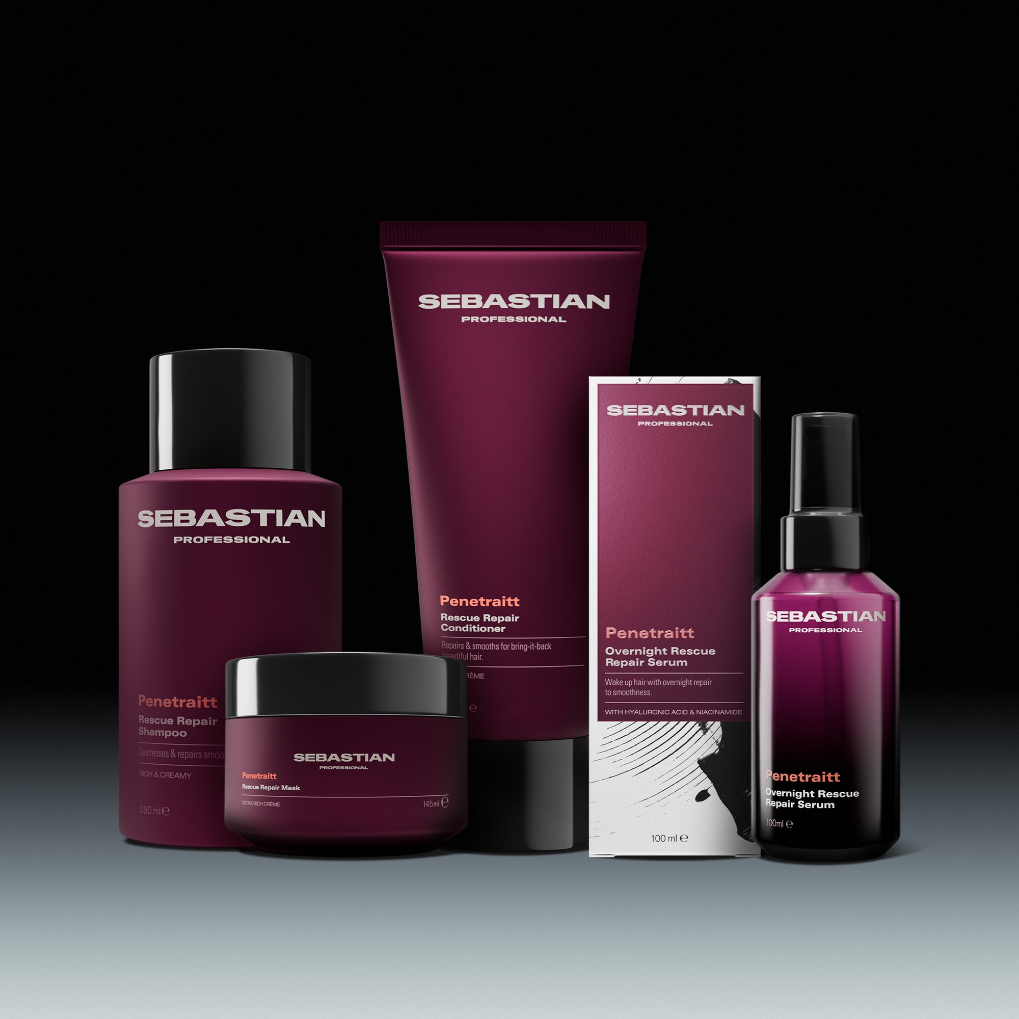 Sebastian Professional Haarserum »Penetraitt Overnight Repairing Serum« für geschädigtes Haar, feuchtigkeitsspendende Formel, gegen Frizz