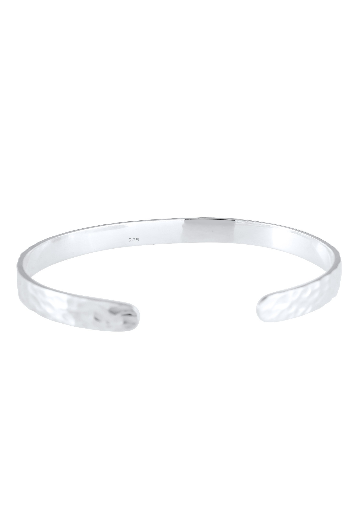 Kuzzoi Armreif »Armband Herren Basic Bangle Matt 925 Silber«