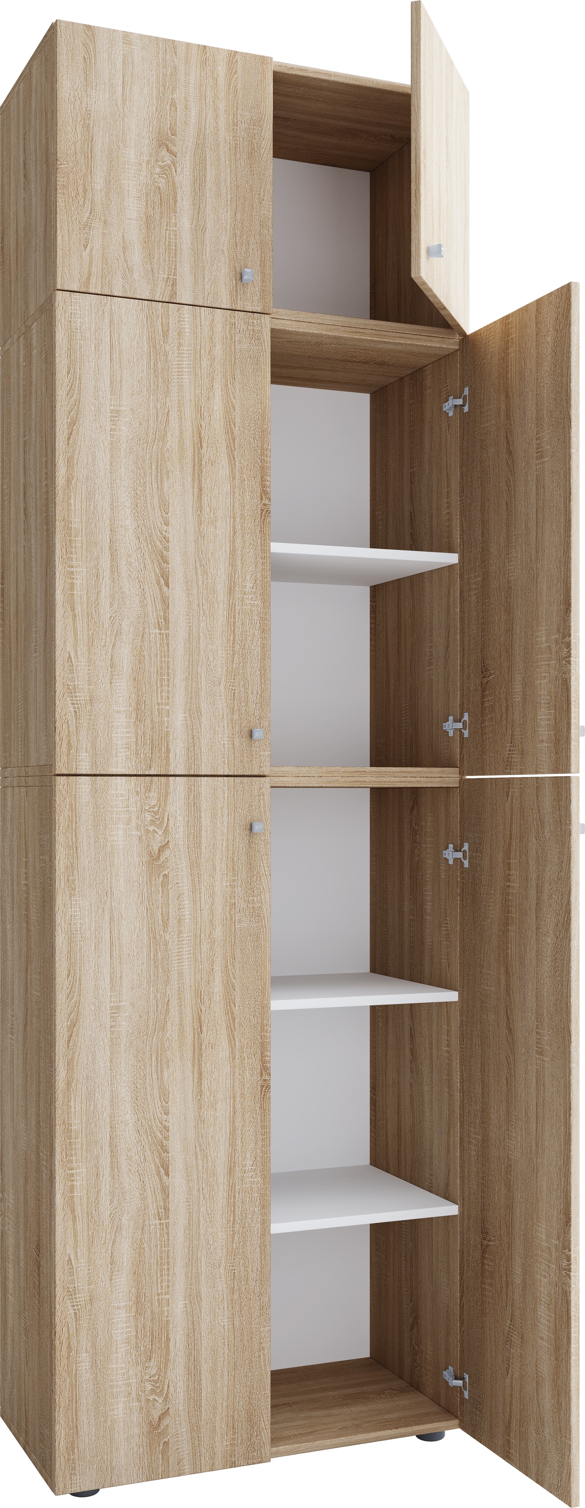 VCM Aktenschrank »VCM XXL Büroschrank mit 5 Fächern und einem Aufsatz | moderner Aktenschrank mit Drehtüren | Maße ca. H. 223 x B. 70 x T. 39 cm ¿ Lona 5-Fach«, (1 St.)