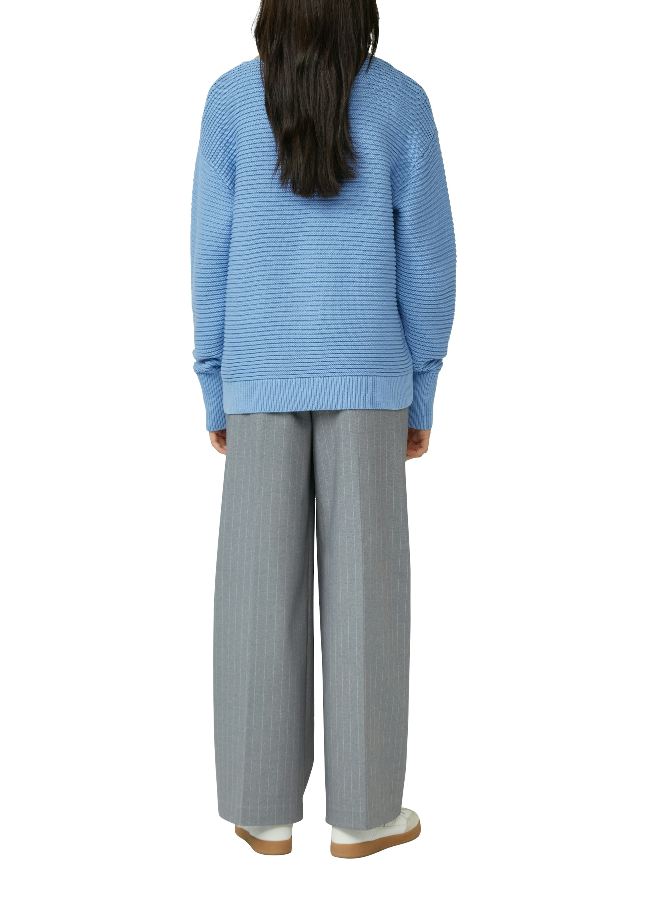s.Oliver Strickpullover mit Strick-Muster und Rundhals
