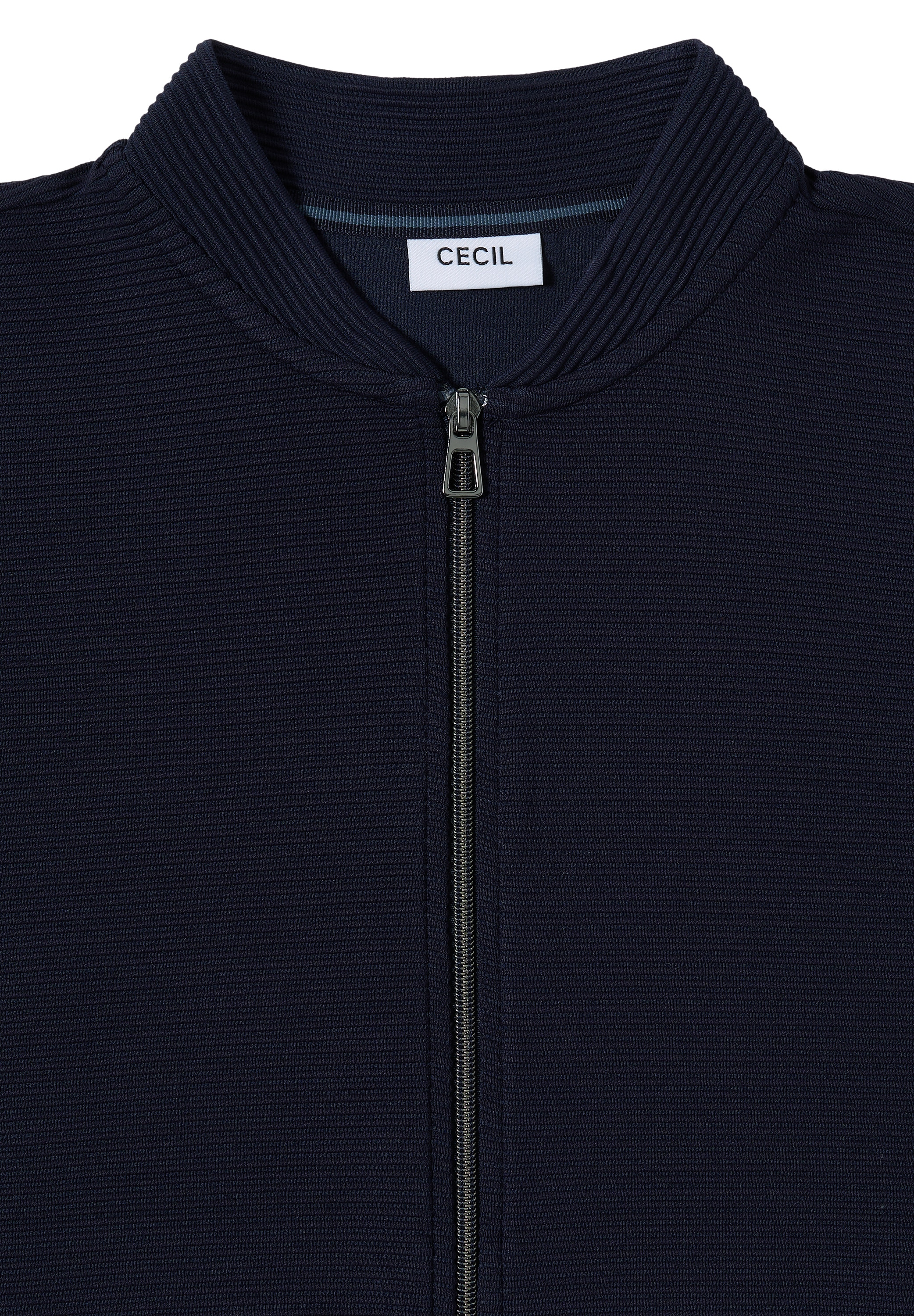 Cecil Blouson, mit Reißverschluss, im Ottoman-Look