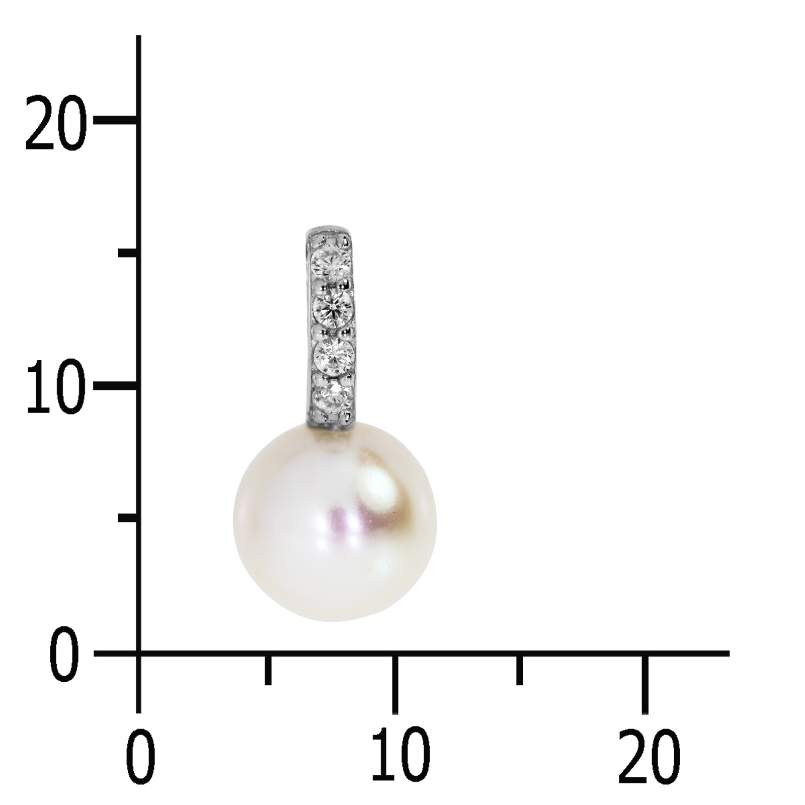 OSTSEE-SCHMUCK Kettenanhänger »- Yuna - Silber 925/000 - Zuchtperle/Zirkonia«