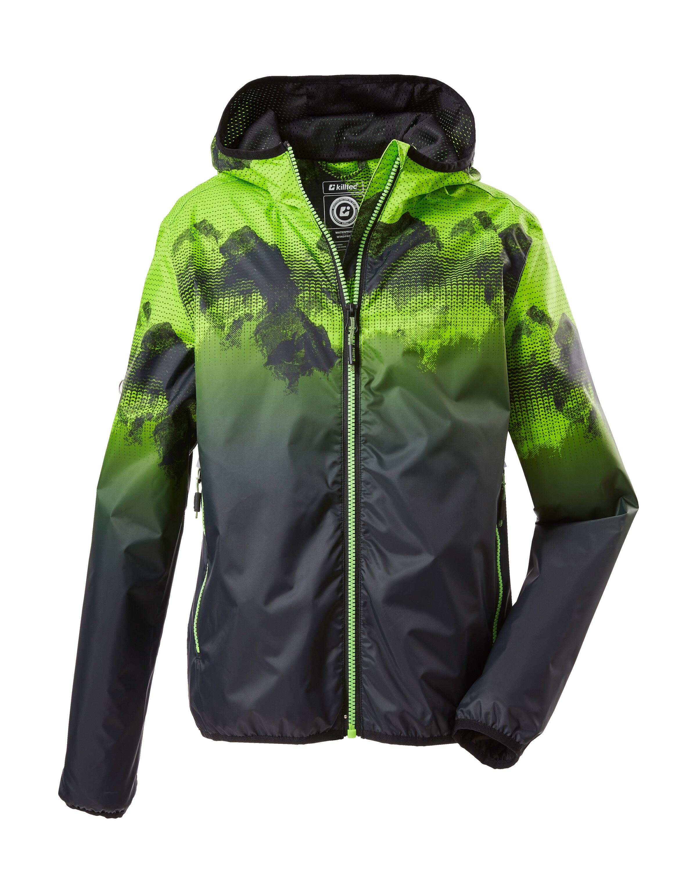 Killtec Outdoorjacke »Lyse BYS JCKT B«, Leichte, wasserdichte Kinderjacke, klein verpackbar, cooles Muster