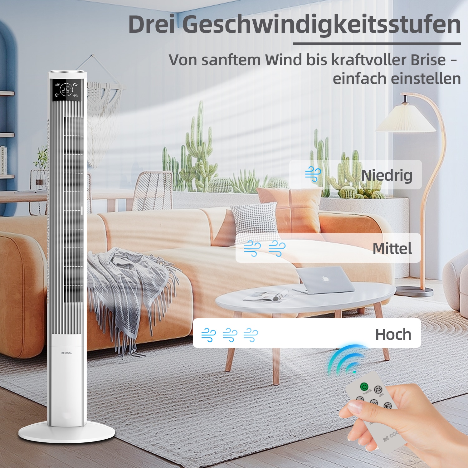 be cool Turmventilator »TURMVENTILATOR 121cm«