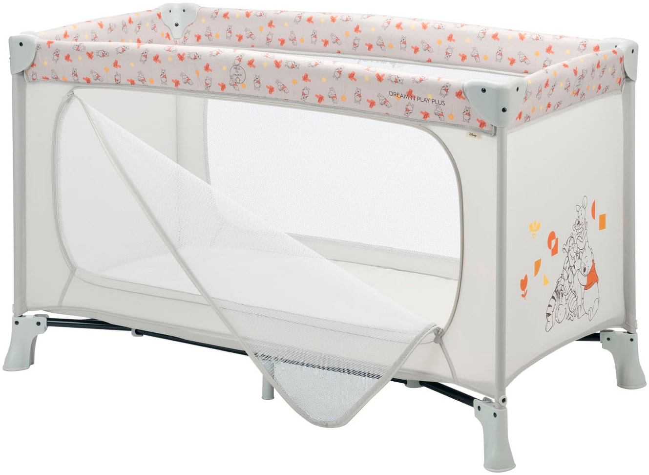 Hauck Baby-Reisebett »Dream N Play Plus, Disney Pooh Friends Beige«