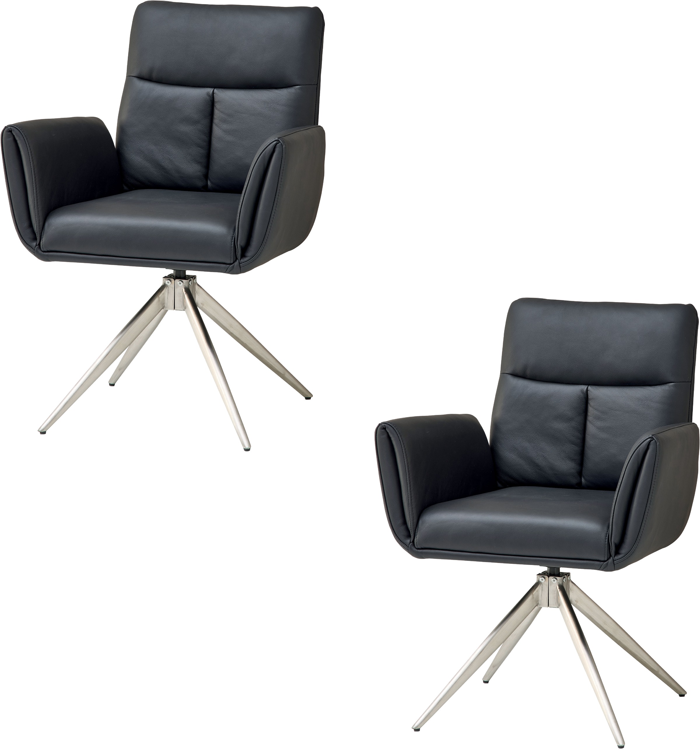 Stolkom Armlehnstuhl »Sofia Premium BxHxT 61x93,5x67 cm« (Set) 2 Stk.Breite 61cm, 360° drehbar mit Auto-Return