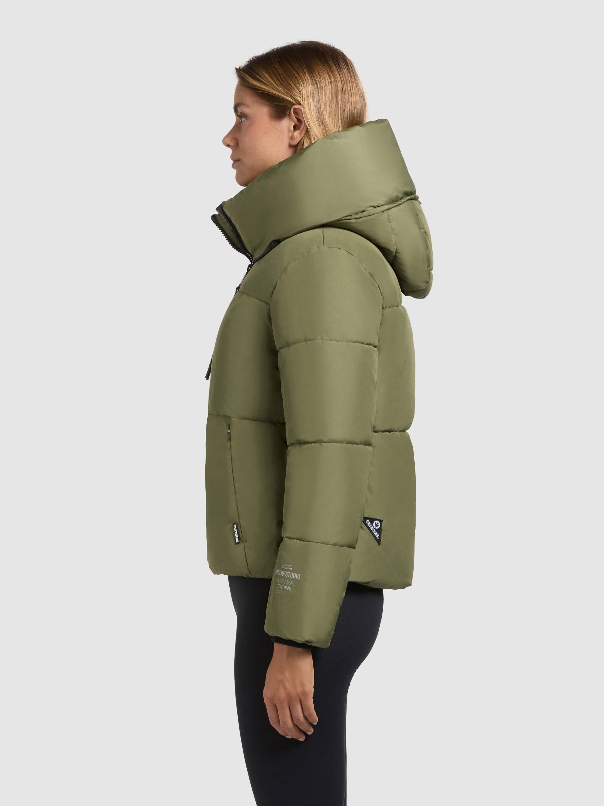 khujo Steppjacke »Steppjacke Audrey Matt« mit Kapuze Warme Winterjacke mit verstellbarer Kapuze
