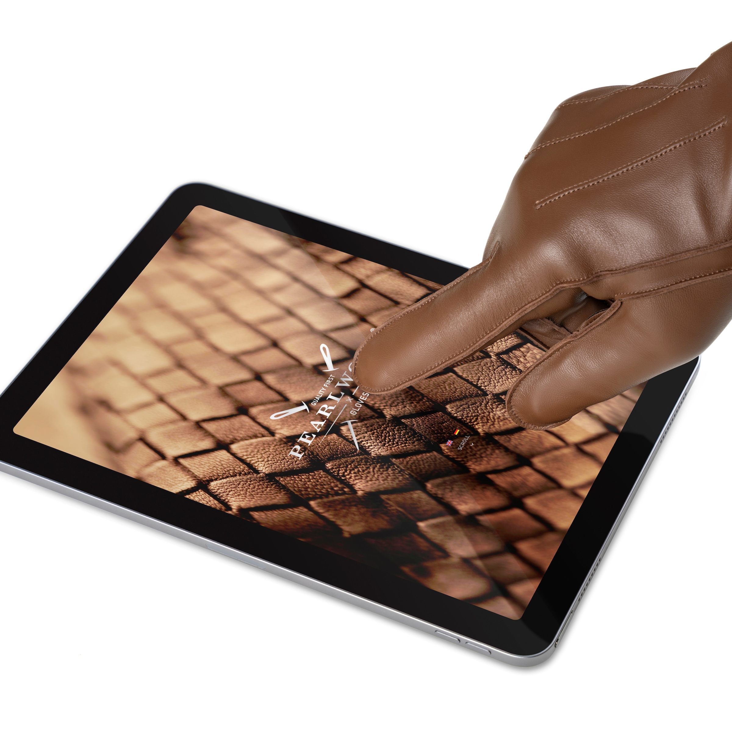 PEARLWOOD Lederhandschuhe »JACKSON« 1 Paar,  Strickbündchen, dekorative Ziernähte,  weiches Fleecefutter