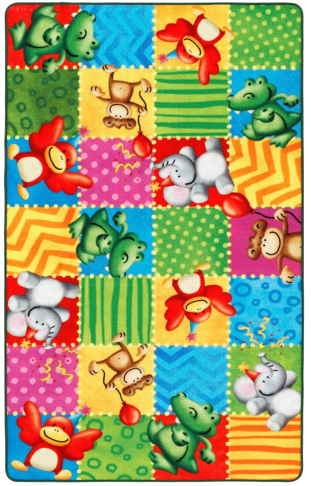 Böing Carpet Fußmatte »Lovely Kids LK-5«, rechteckig, Schmutzfangmatte,  Druckteppich, Motiv Zootiere, Kinderzimmer | Flachgewebe-Teppiche