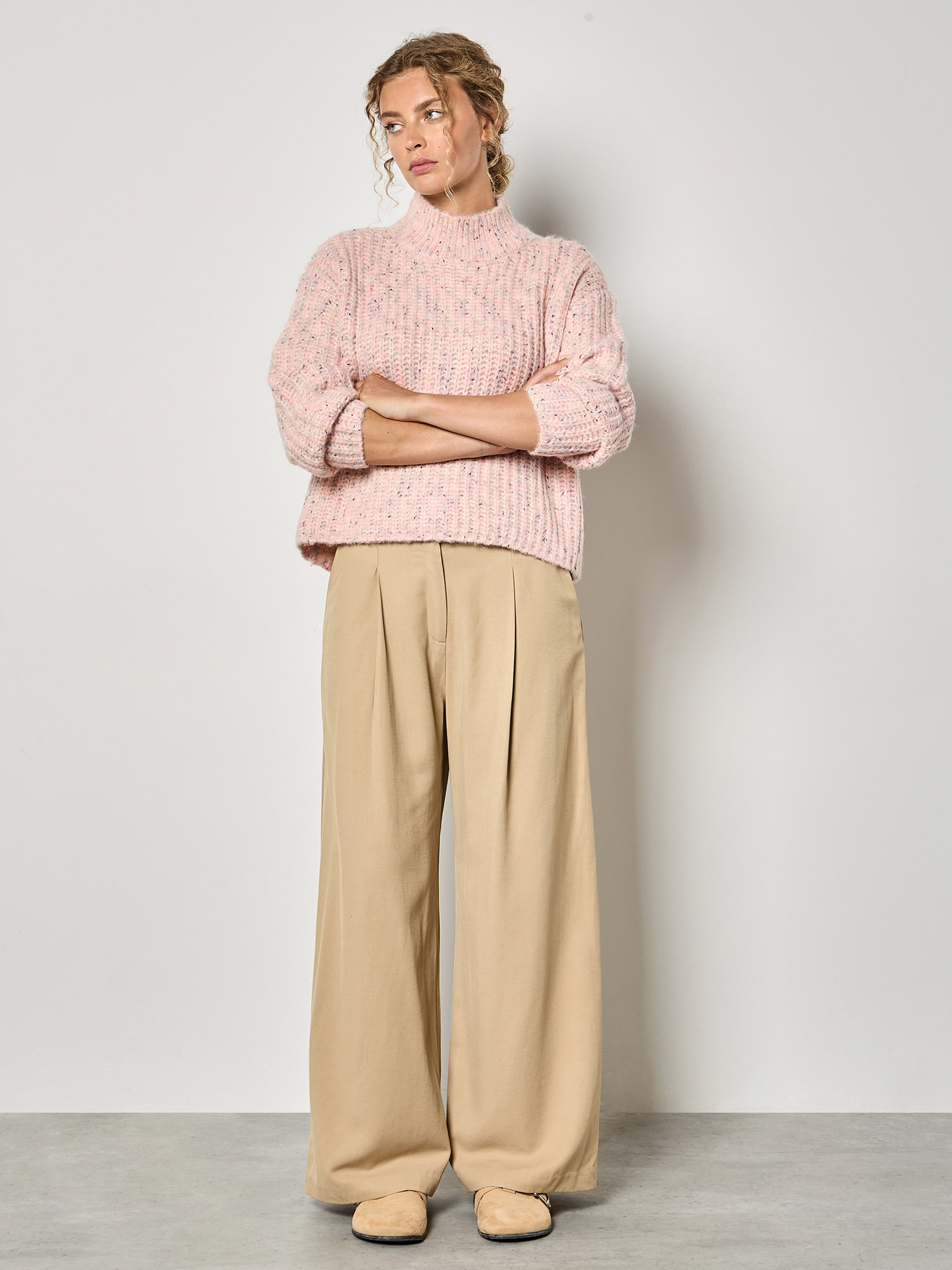 Apricot Stehkragenpullover »Pullover« in Rippstrick