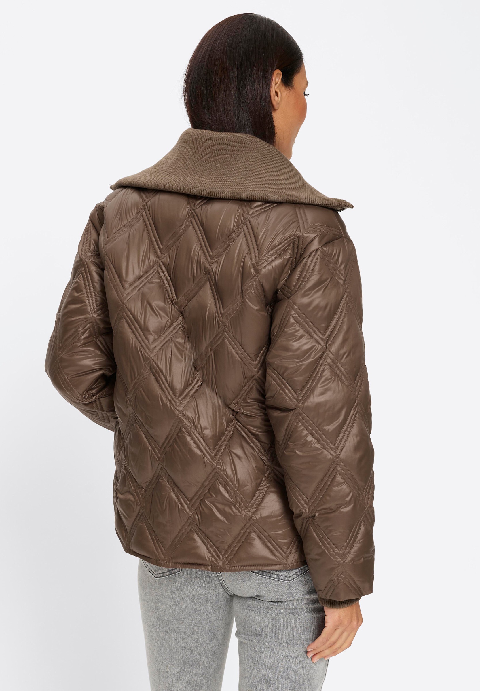 heine Steppjacke »Steppjacke Steppjacke mit 2-Wege-Zipper« ohne Kapuze