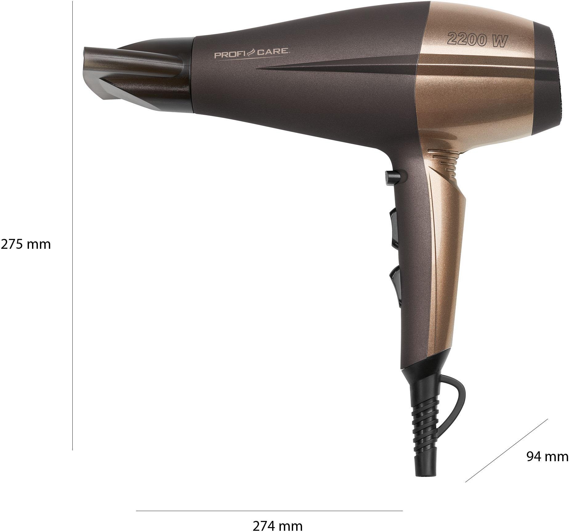 3010«, »PC-HT Jahren ProfiCare Haartrockner 1 W, 2200 3 Aufsätze Garantie mit XXL