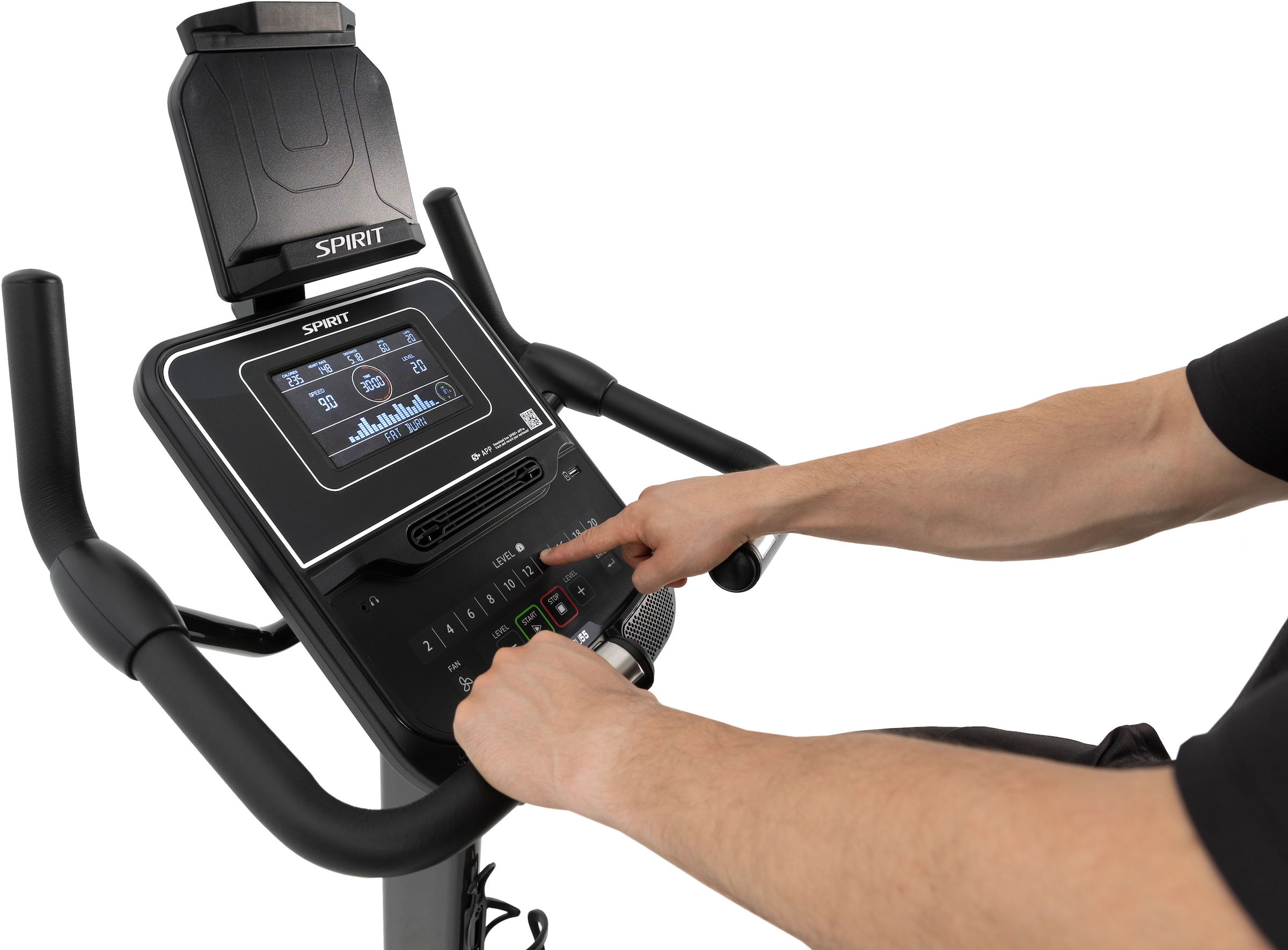 Spirit Fitness Heimtrainer »Spirit Fitness Ergometer XBU55« Kompatibel mit Zwift / Kinomap