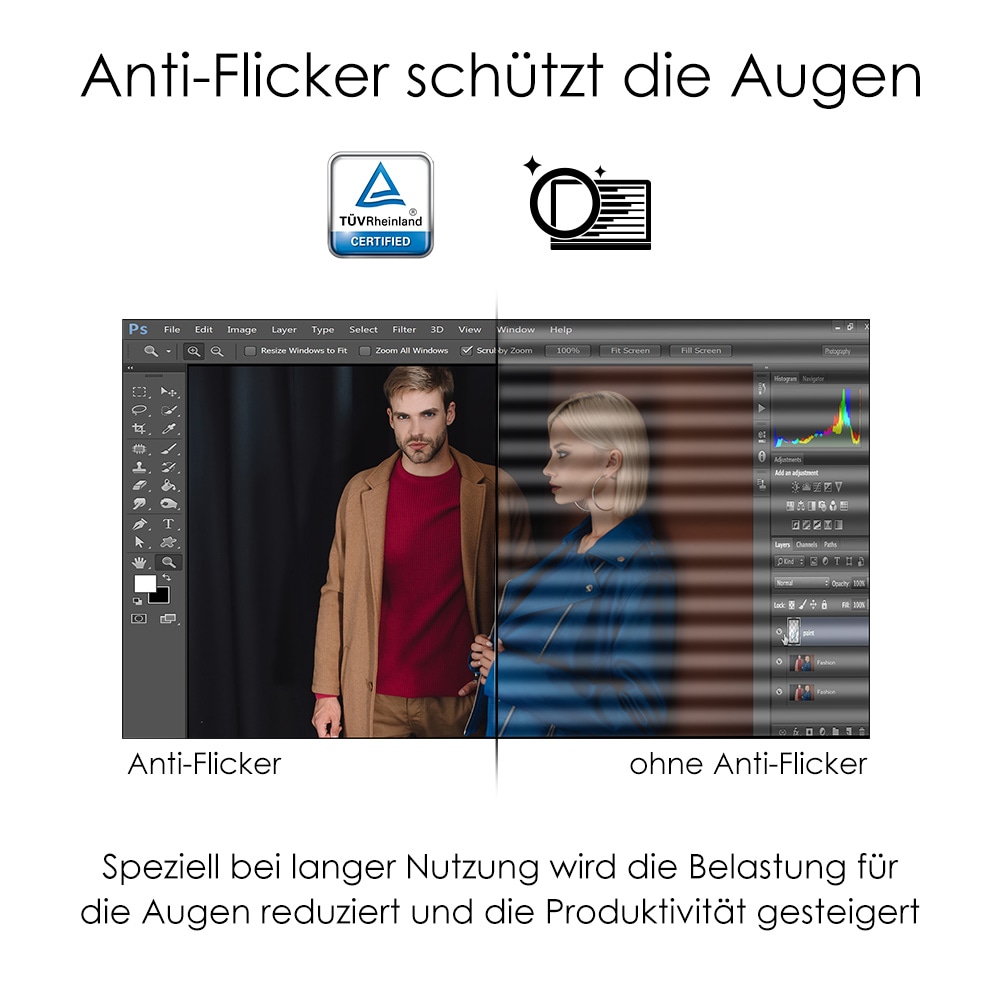 MSI LCD-Monitor »Modern MD271P«, 69 cm/27 Zoll, 1920 x 1080 px, Full HD, 5 ms Reaktionszeit, 75 Hz, 3 Jahre Herstellergarantie, höhenverstellbar, USB-C