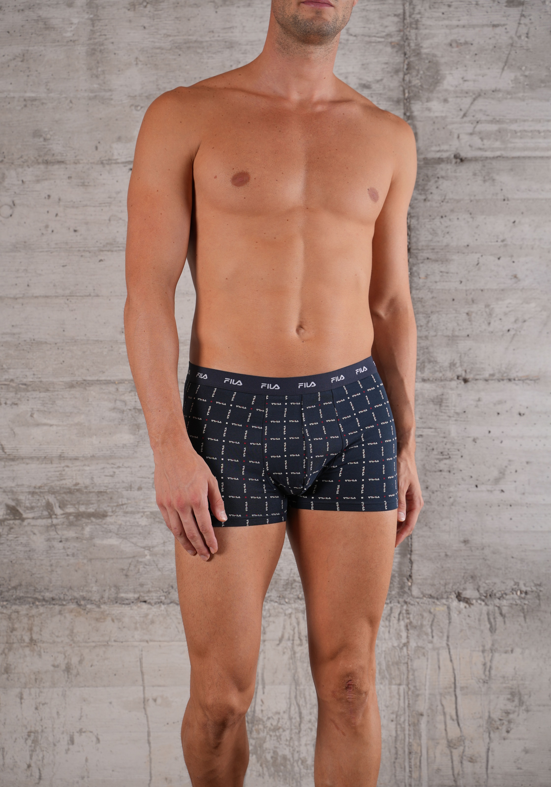 Fila Boxershorts »MAN BOXER SHORTS«, (3er Pack), mit elastischem Logobund