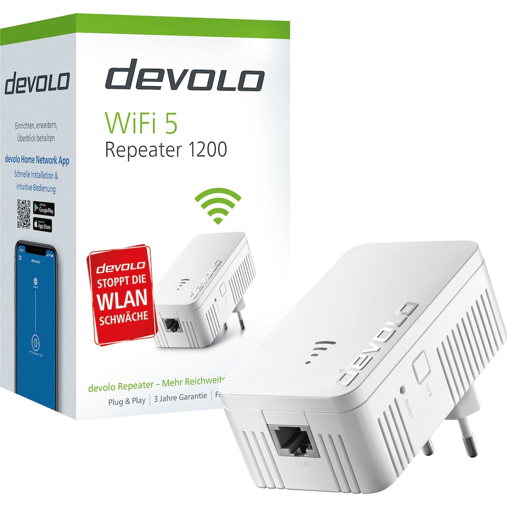 DEVOLO WLAN-Router »WiFi 5 Repeater 1200«, (1 St.)