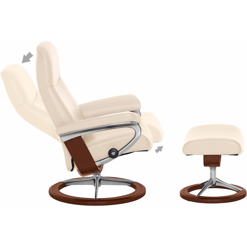 Stressless® Relaxsessel »Garda«, (Set, Relaxsessel mit Hocker)