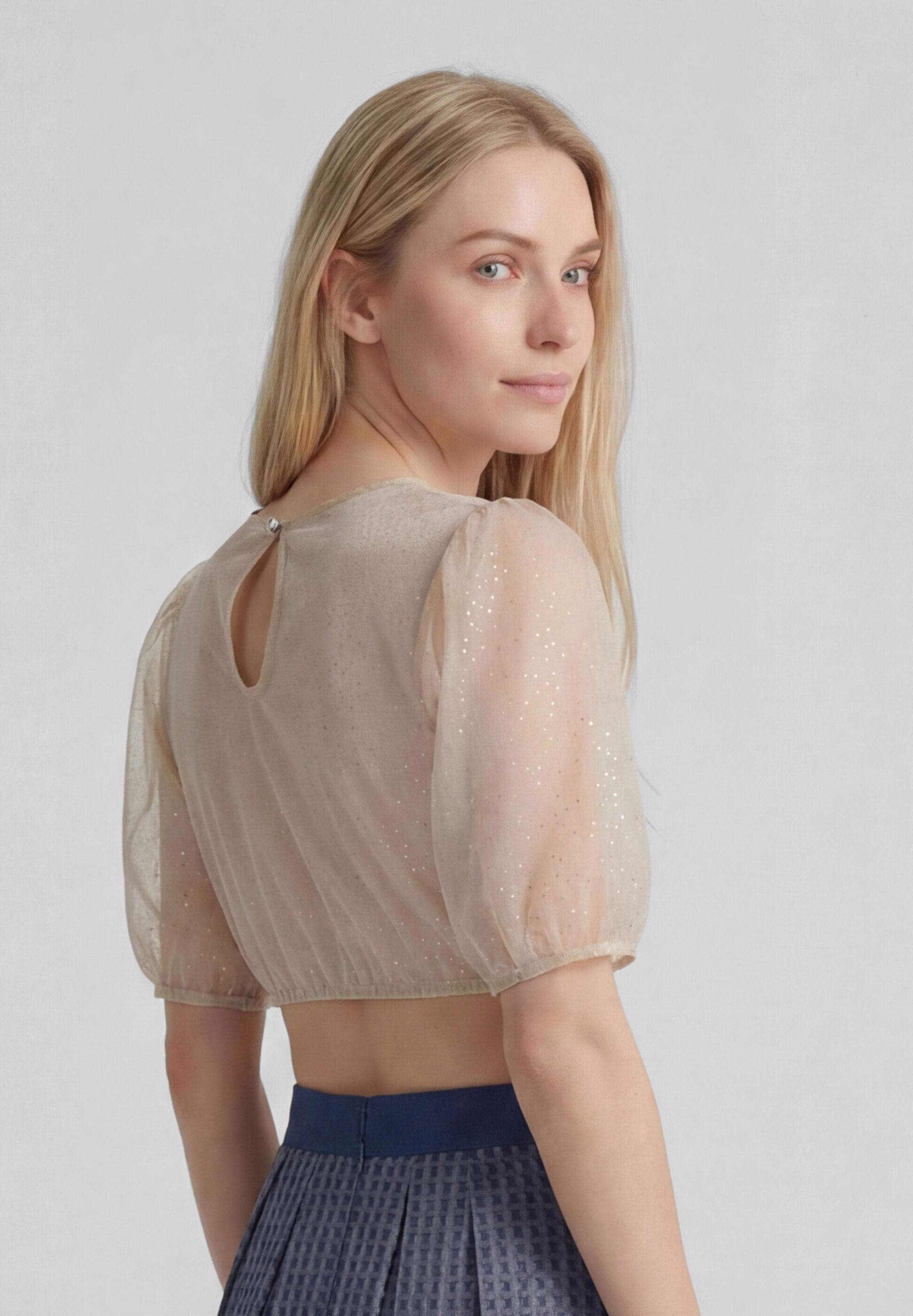 Spieth & Wensky Dirndlbluse »Spieth & Wensky Dirndlbluse Karibik« mit 1/2-Ärmeln