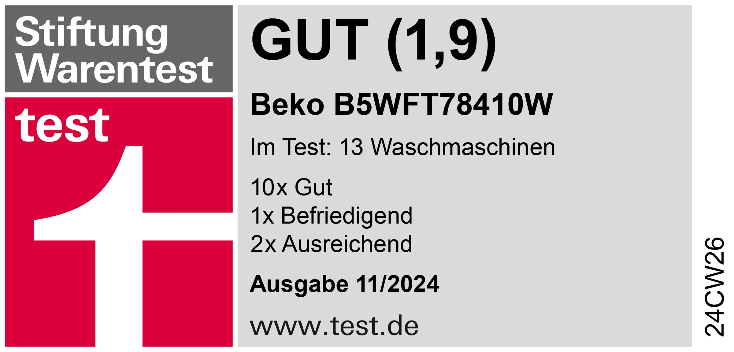 BEKO Waschmaschine »B5WFT78410W 7178551900«, 8 kg, 1400 U/min, AddXtra Nachlegefunktion