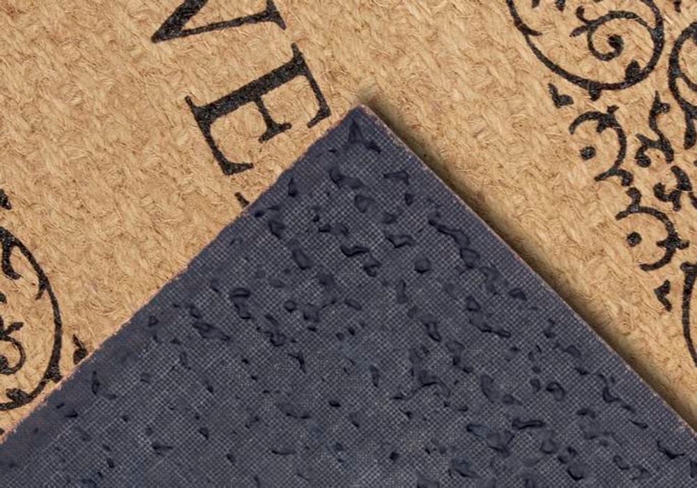 HANSE Home Fußmatte »Kokos Braided Welcome, Türmatte«, rechteckig, 15 mm Höhe, Kokos, Schmutzfangmatte, Outdoor, Rutschfest, Innen, Kokosmatte, Flur