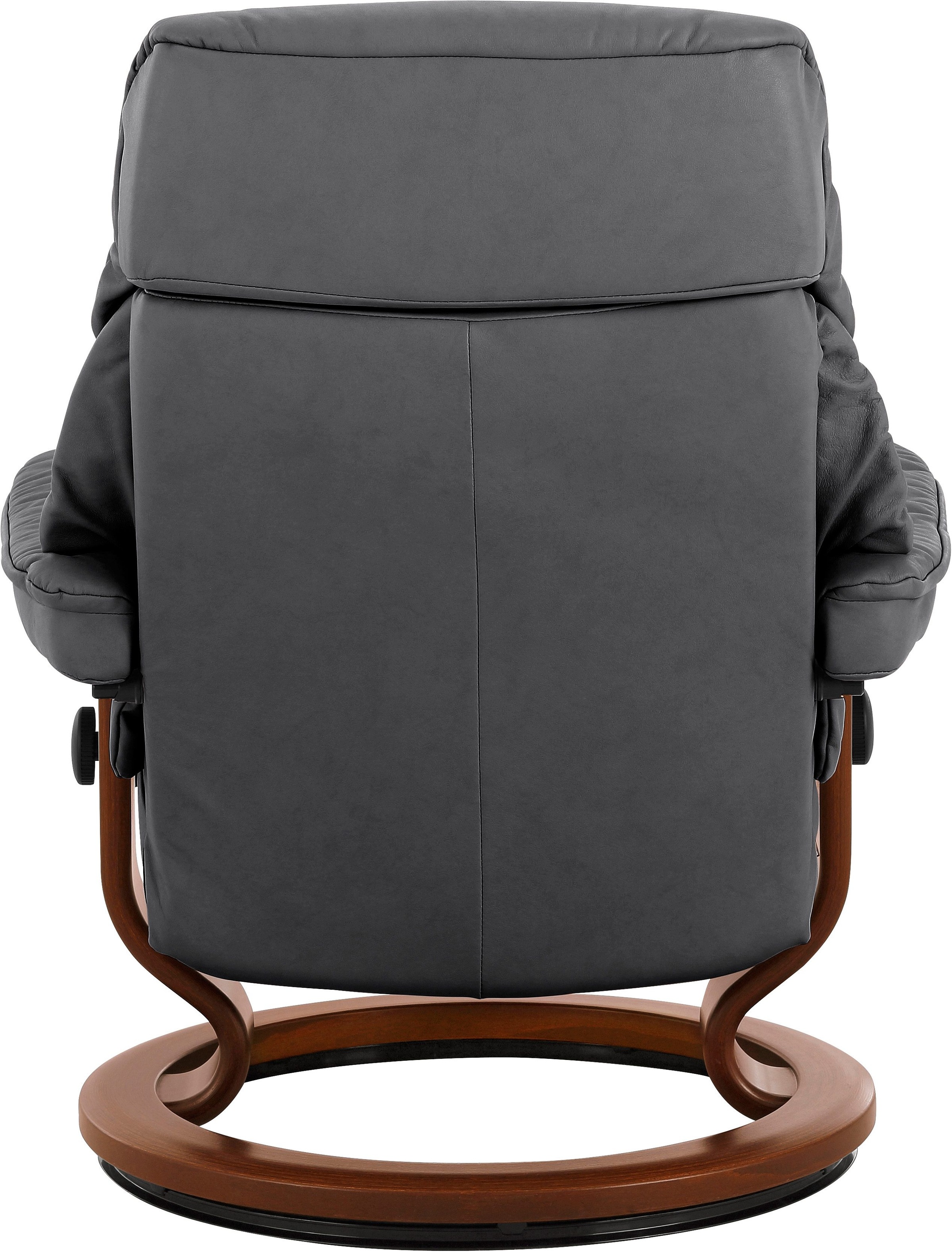 Stressless® Relaxsessel »Ruby«, (Set, Relaxsessel mit Hocker), mit Classic Base, Größe S, Gestell Eiche, Wenge, Braun & Schwarz