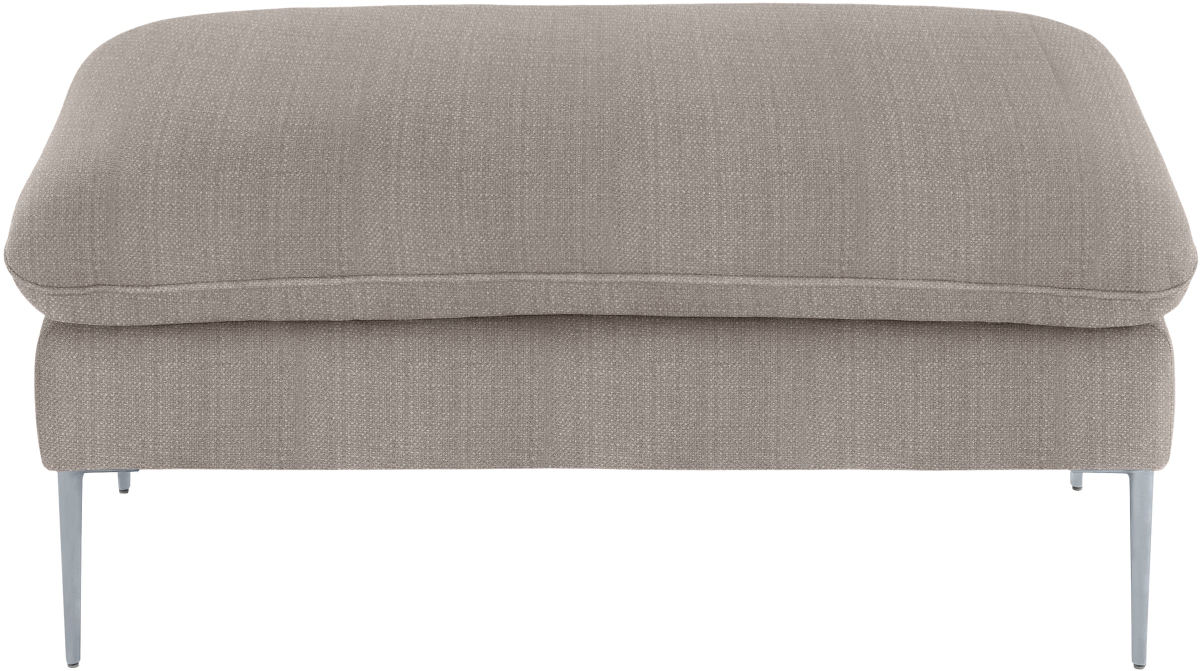W.SCHILLIG Hocker »enjoy&MORE« Füße silber matt, Breite 106 cm