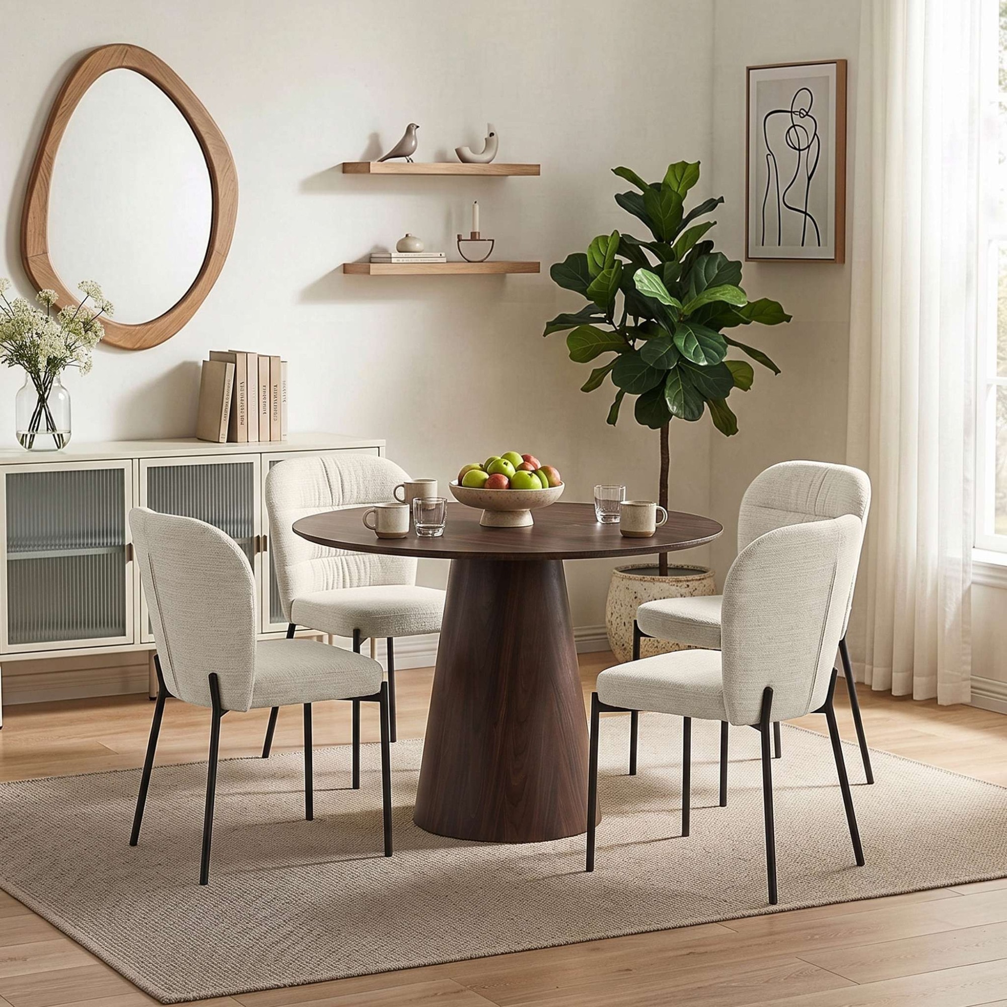OTTO home Esstisch »Mincio« Runder Esstisch, Holzoptik, Durchmesser 100 cm