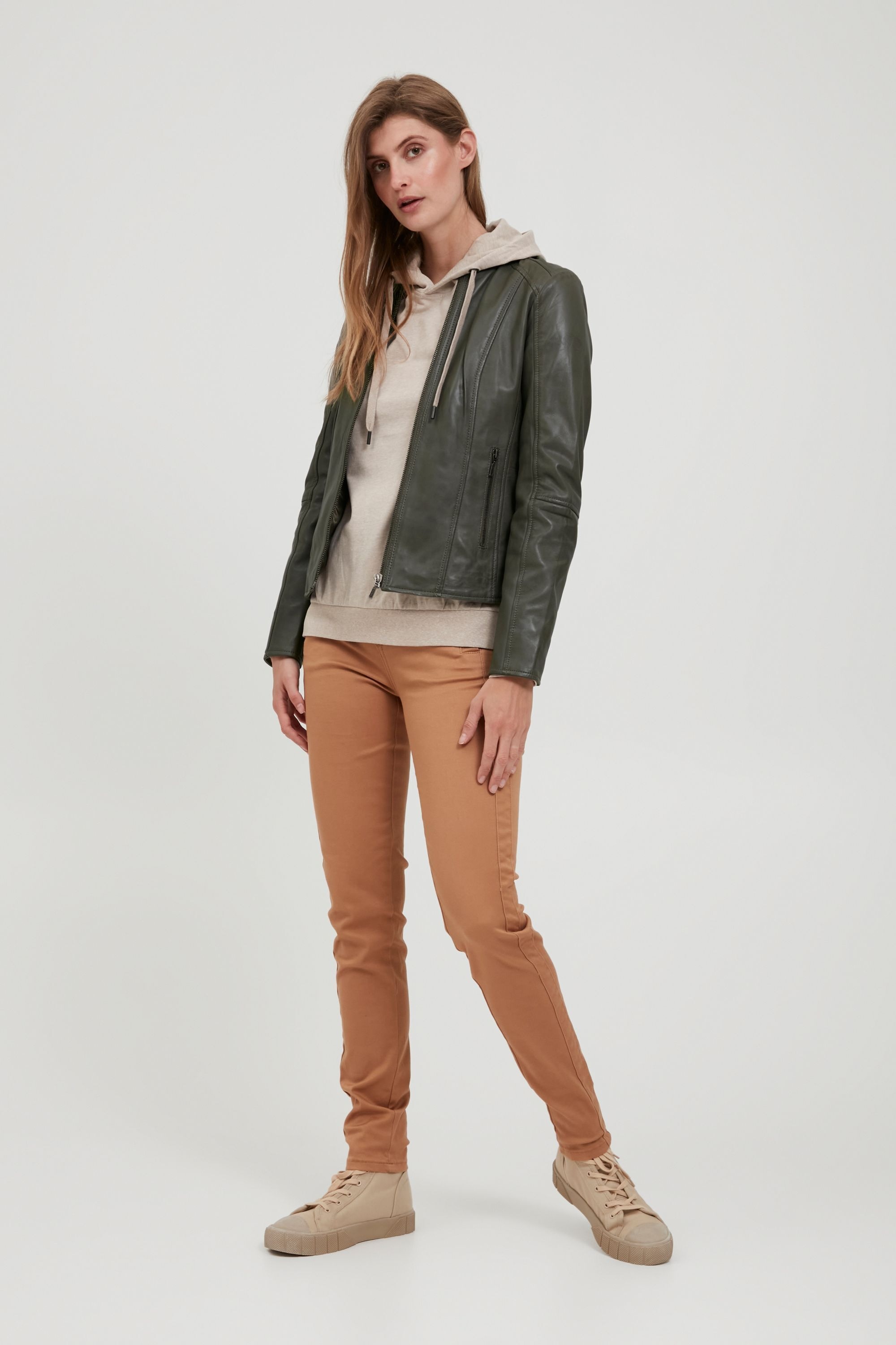 fransa Lederjacke »Lederjacke FRBaleather«, ohne Kapuze