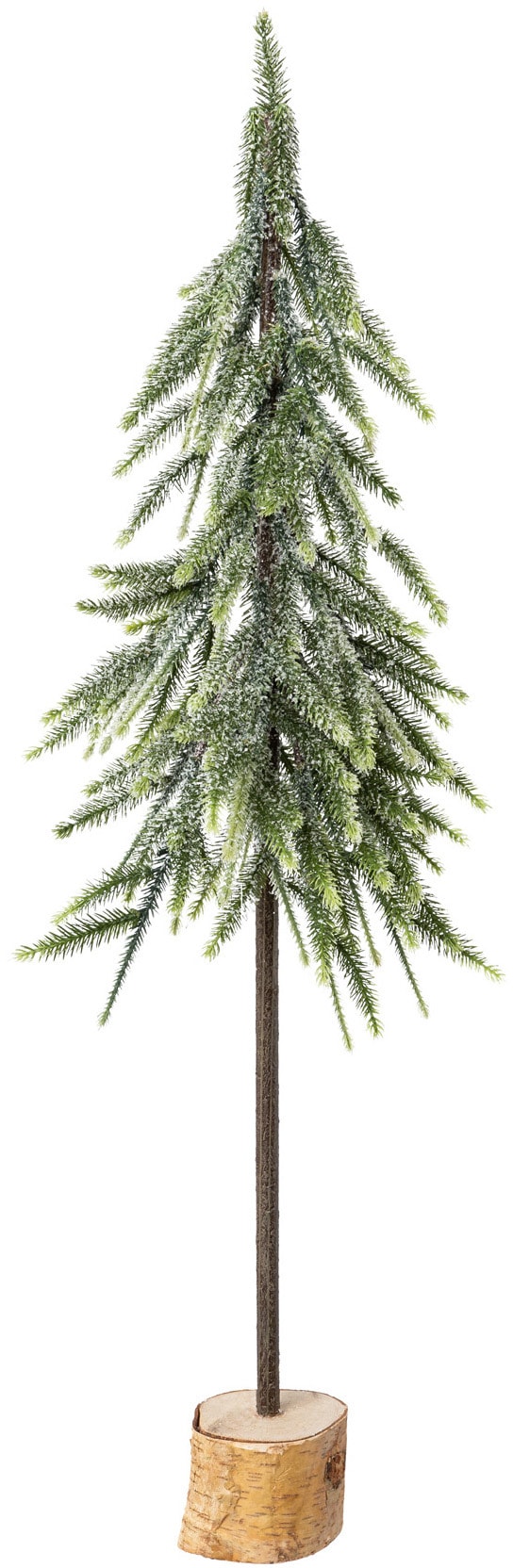 Fichtenstamm Dekobaum home Holzsockel my Zweigen auf beschneiten mit »Janosch, Weihnachtsdeko«,