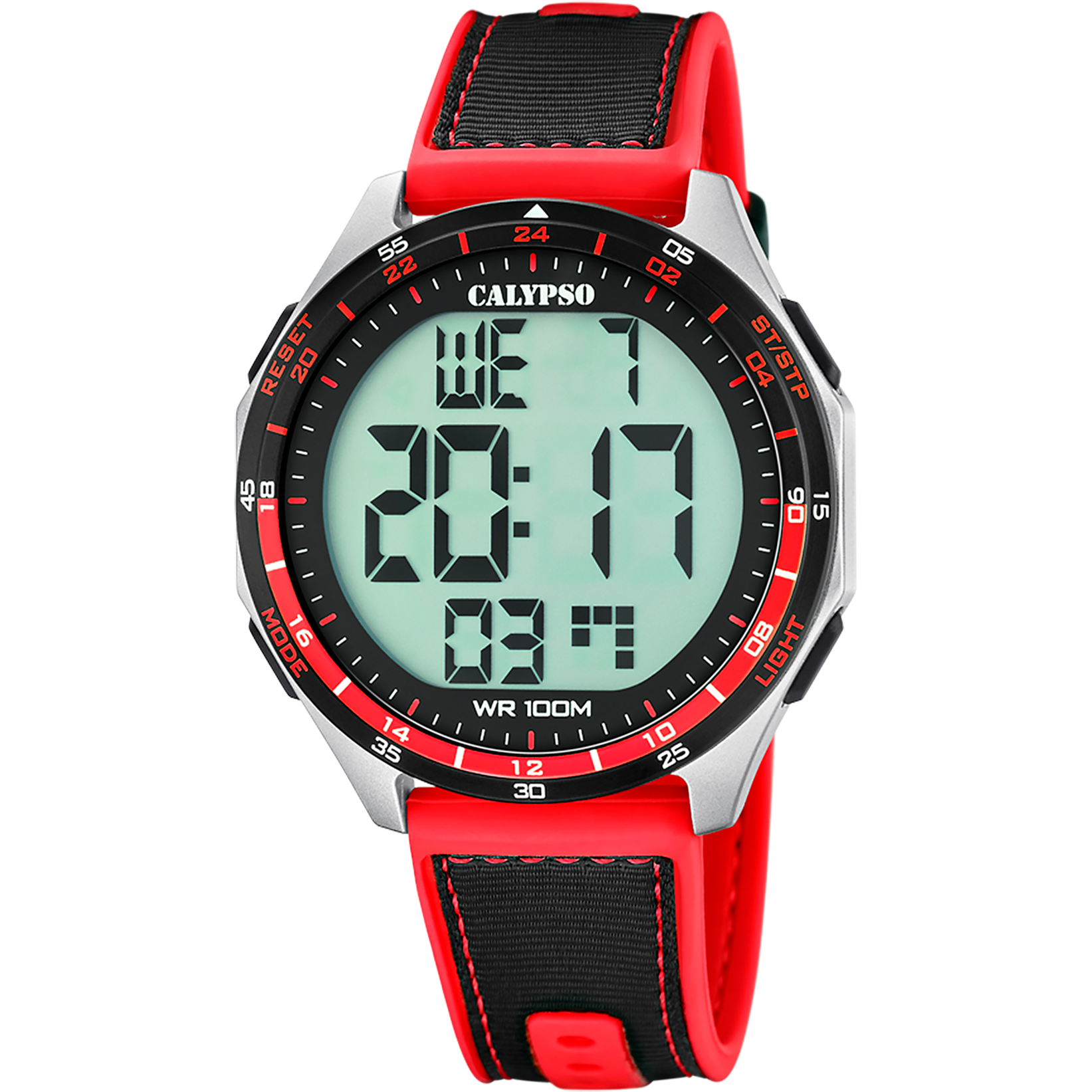 CALYPSO WATCHES Chronograph »Urban Digital« Quarzuhr, Armbanduhr, Herrenuhr, digital, Tag, Wochentag, Monat, Jahr