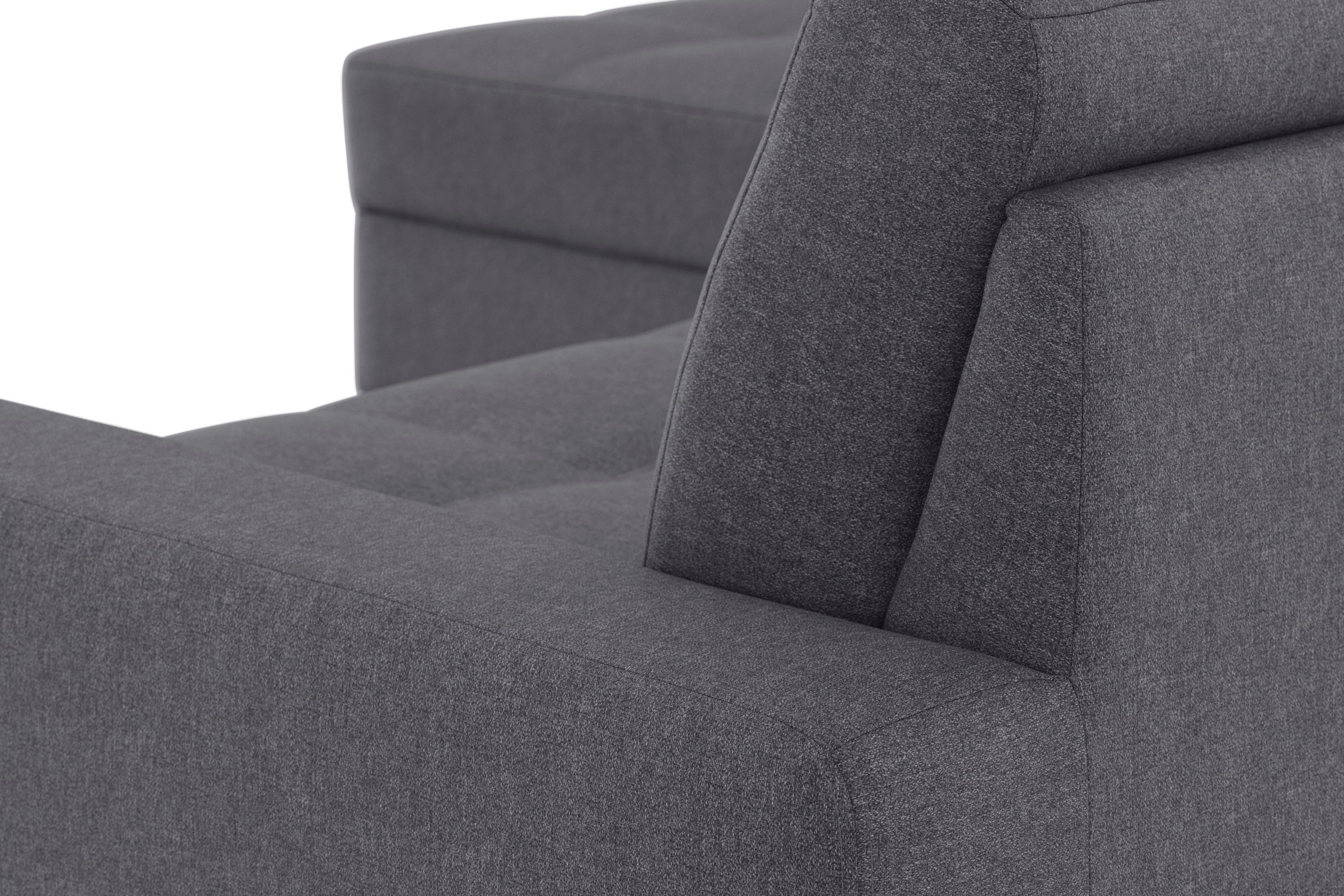 DOMO collection Ecksofa »Florentina zeitlos und elegant, Sitznähte als Designelement, L-Form«, wahlweise mit Bettfunktion, mit Kontrastnaht, Komfortsitzhöhe 47cm